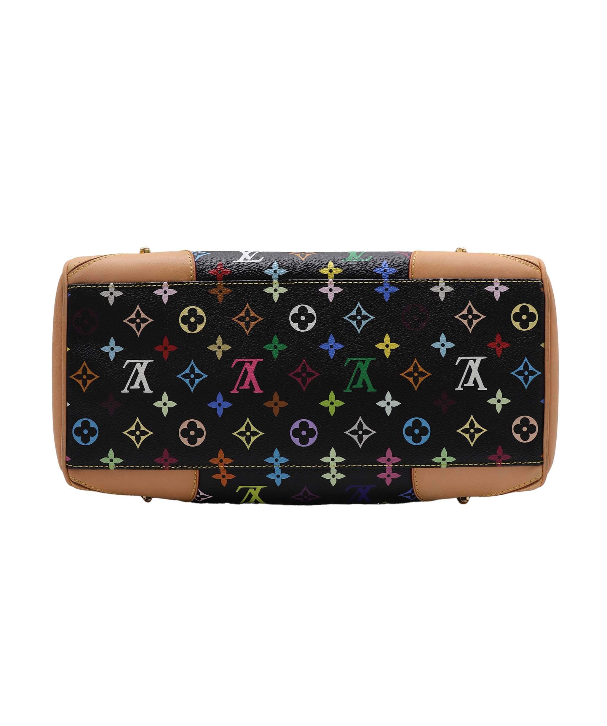 LOUIS VUITTON LOUIS VUITTON Monogram Multicolor Claudia Hand Bag Black M40194 LV Auth 28182A