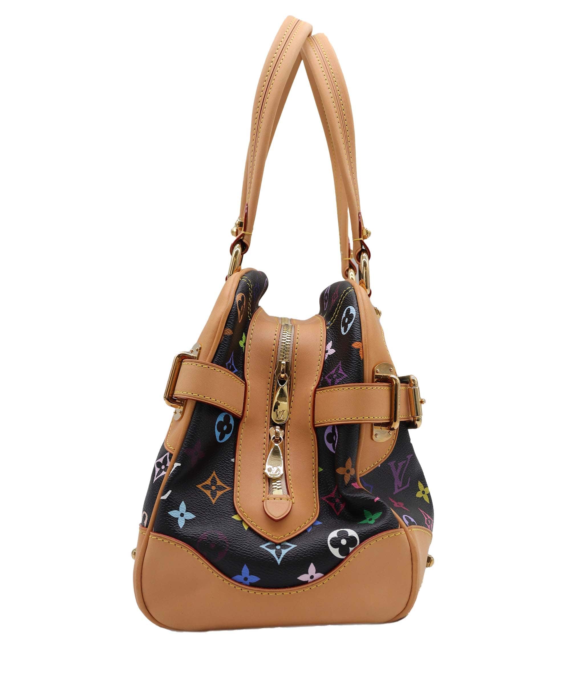 LOUIS VUITTON LOUIS VUITTON Monogram Multicolor Claudia Hand Bag Black M40194 LV Auth 28182A