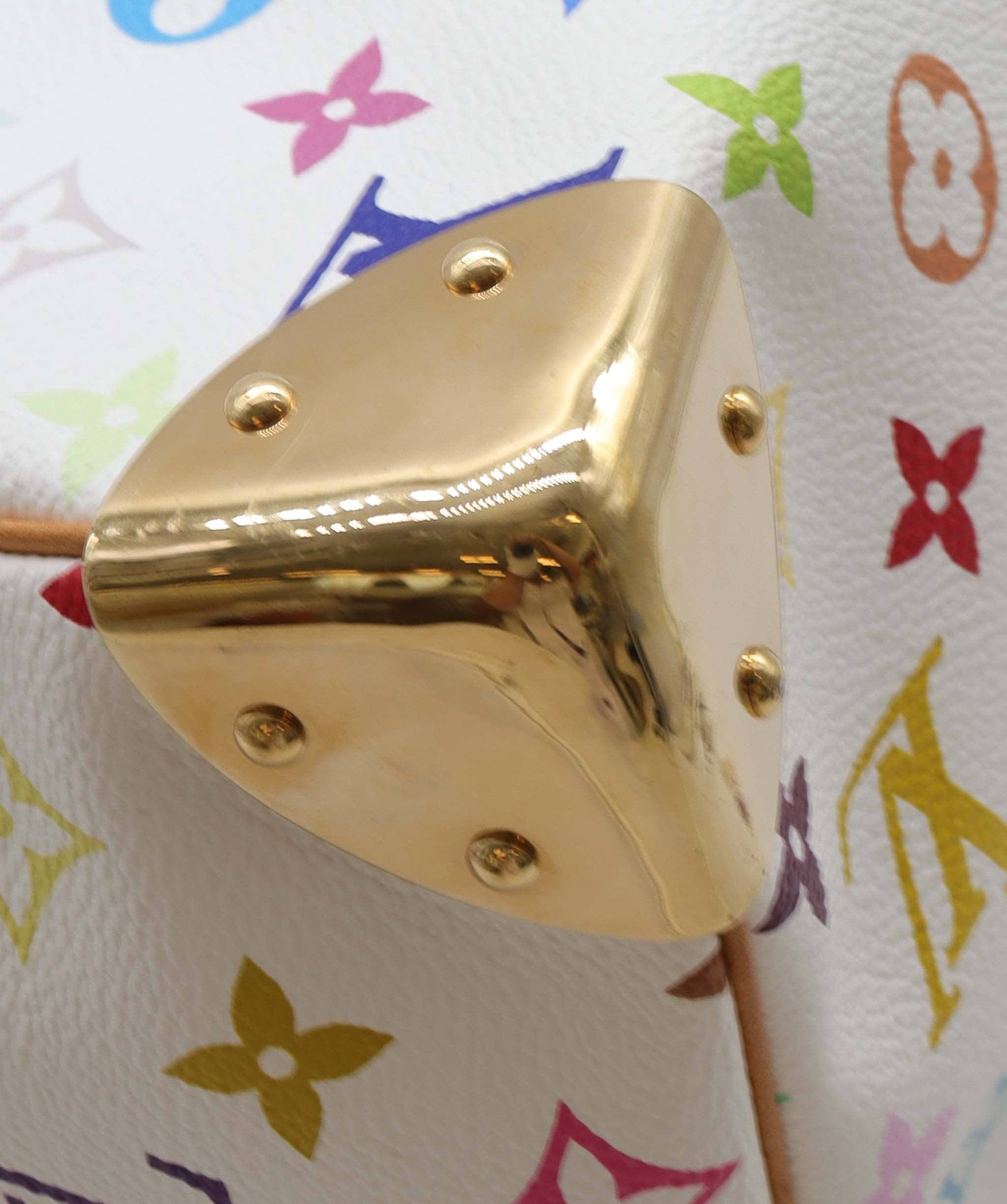 Louis Vuitton LOUIS VUITTON Monogram Multicolor Keepall
45 Boston Bag White M92641 Auth 79258A DXBS2490