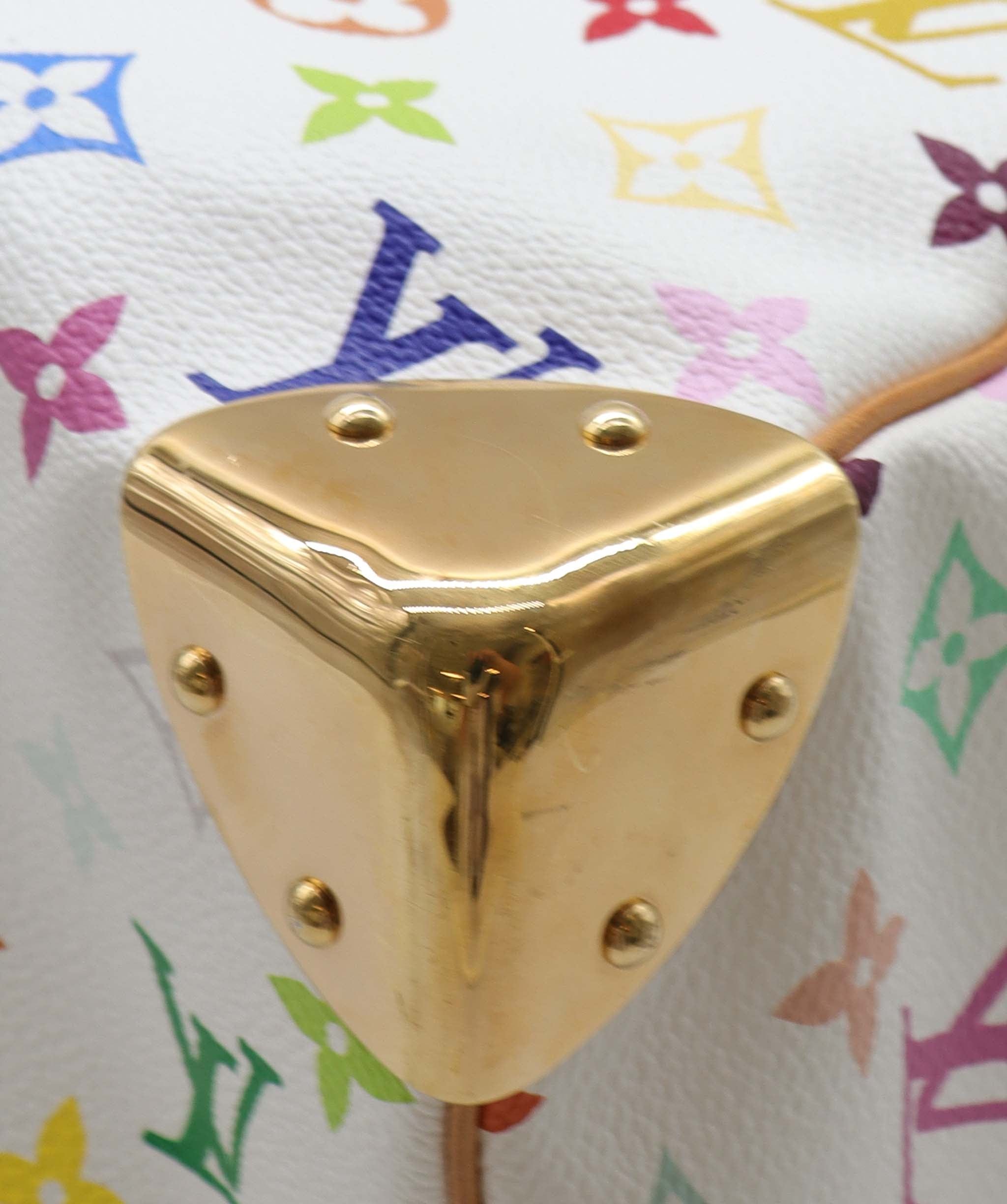 Louis Vuitton LOUIS VUITTON Monogram Multicolor Keepall
45 Boston Bag White M92641 Auth 79258A DXBS2490