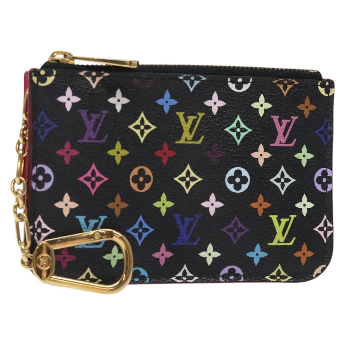 LOUIS VUITTON LOUIS VUITTON Monogram Pochette Cles NM Coin Purse Black M60279 Auth 126652