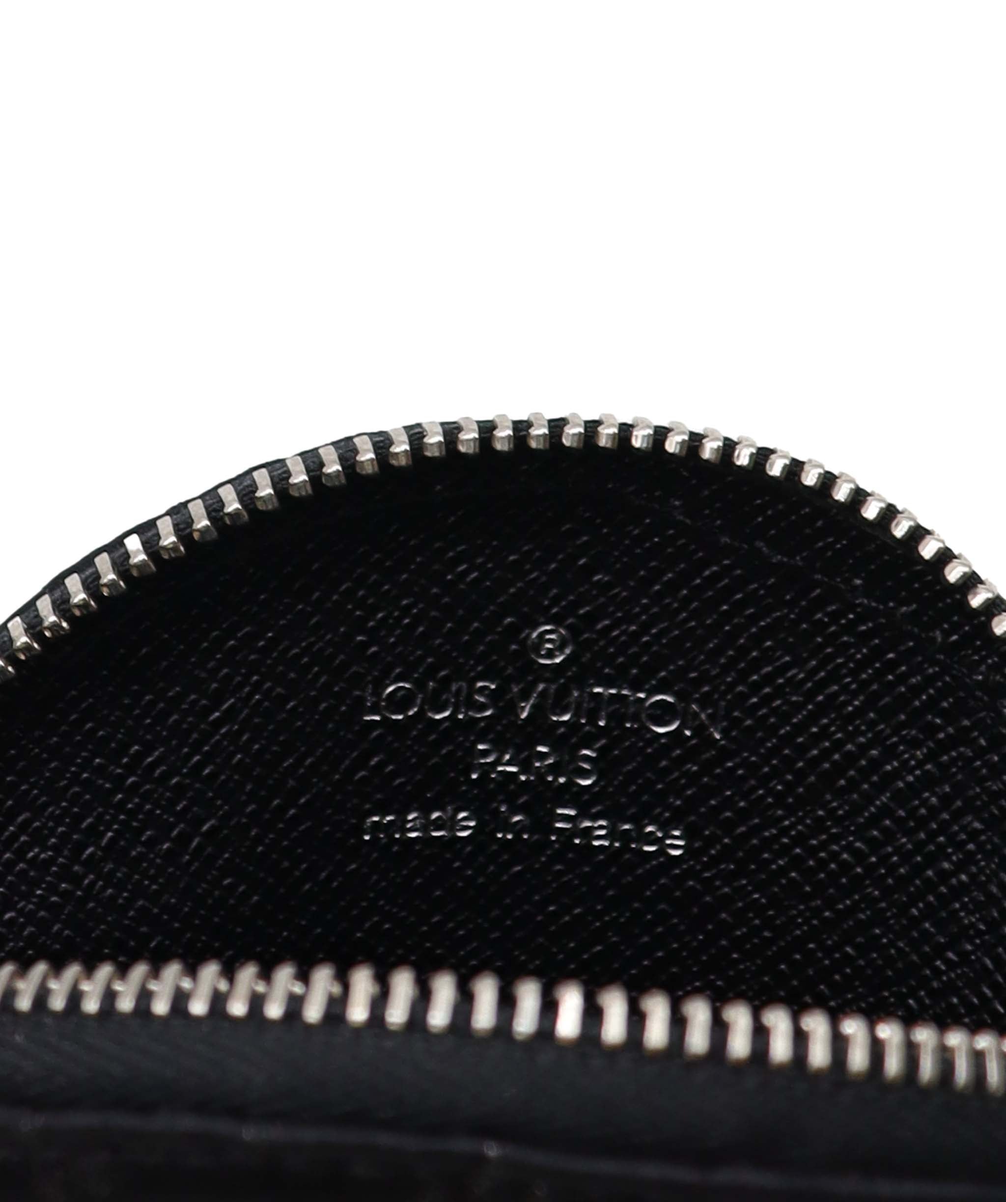 Louis Vuitton Louis Vuitton Portemonnaie Ron Monogram Satin Black Red Wallet DXBS3660