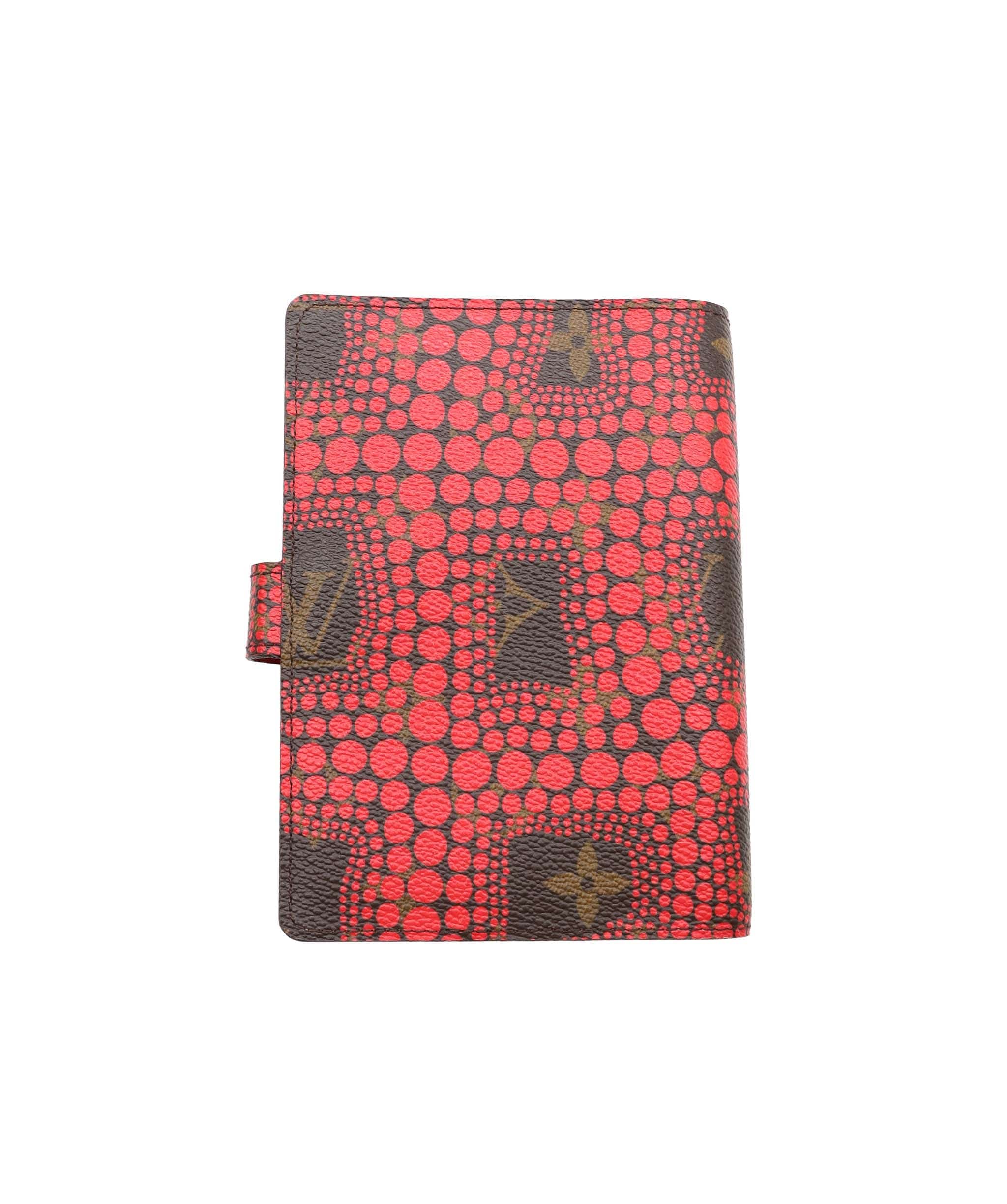 Louis Vuitton Louis Vuitton Yayoi Kusama Agenda PM Day Planner Cover Red R21132 LV Auth 88054 DXBV0091