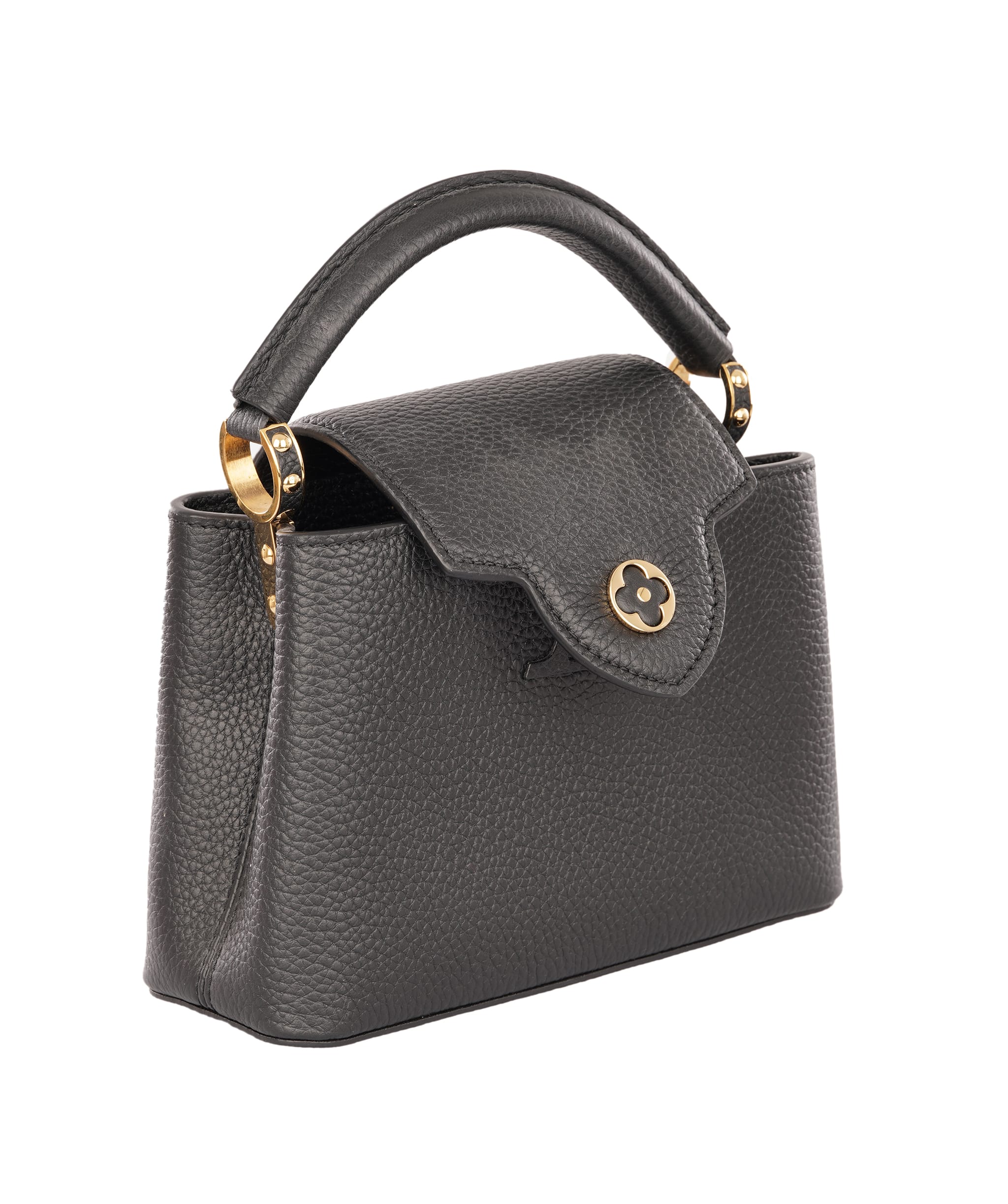 Louis Vuitton Louis Vuittion Black Capucines Mini Taurillon Leather Bag ALTC1191
