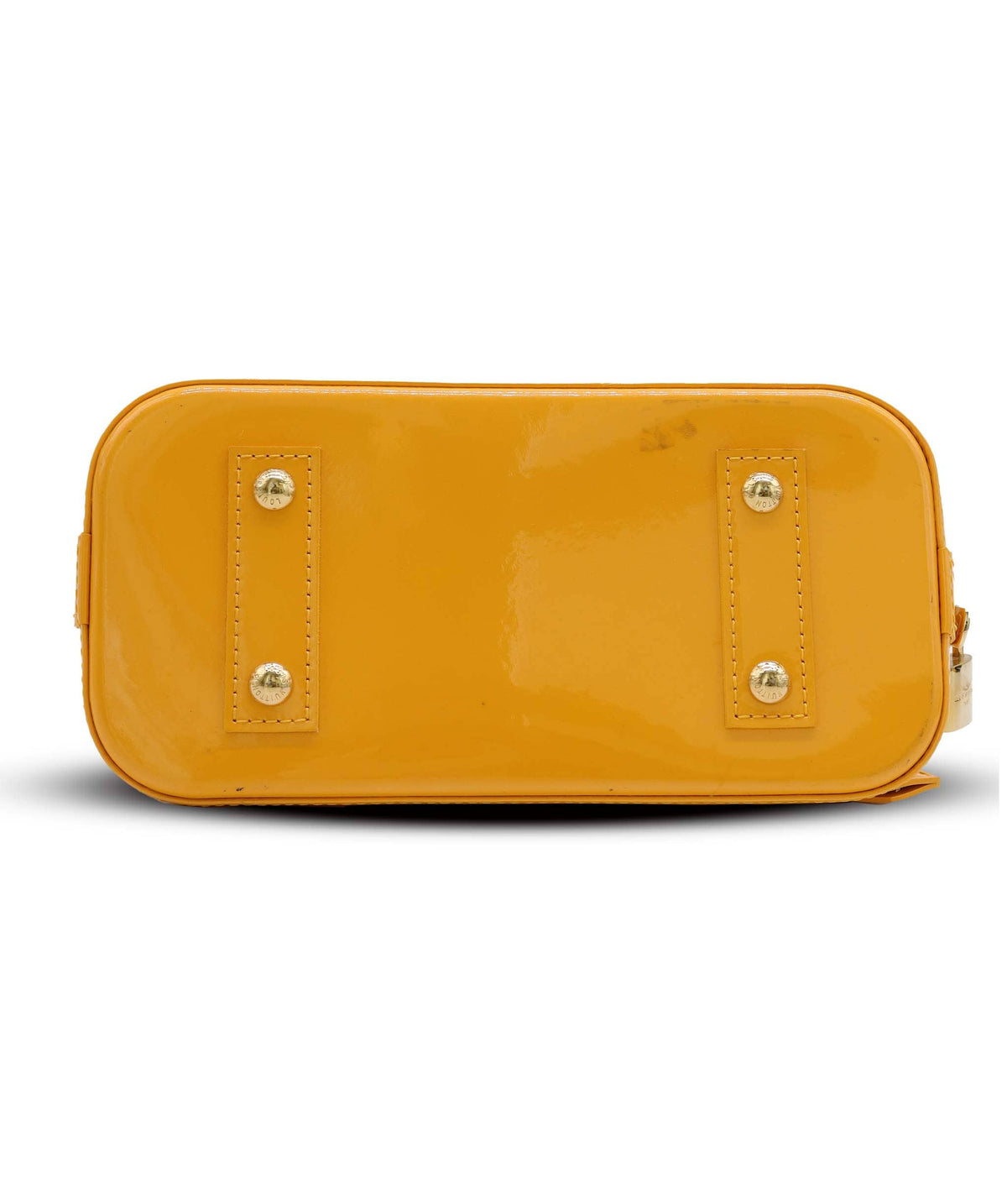Louis Vuitton Louis Vuitton Alma BB Yellow Vernis ASC5334