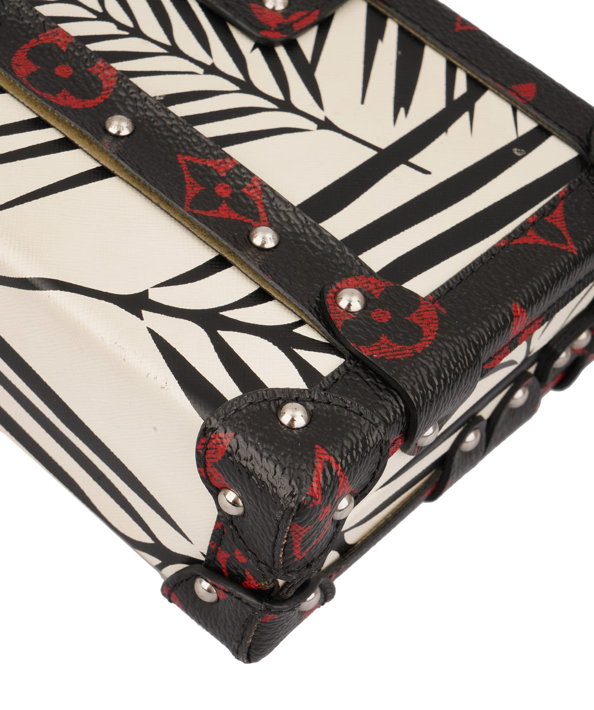 Louis Vuitton Louis Vuitton Black And White Patterned Petite Malle C344113