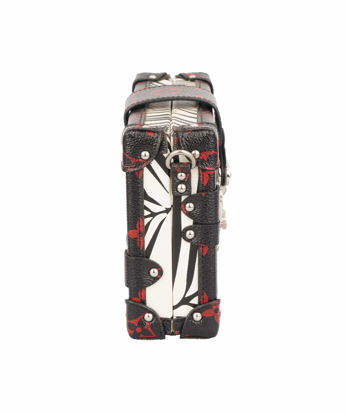 Louis Vuitton Louis Vuitton Black And White Patterned Petite Malle C344113
