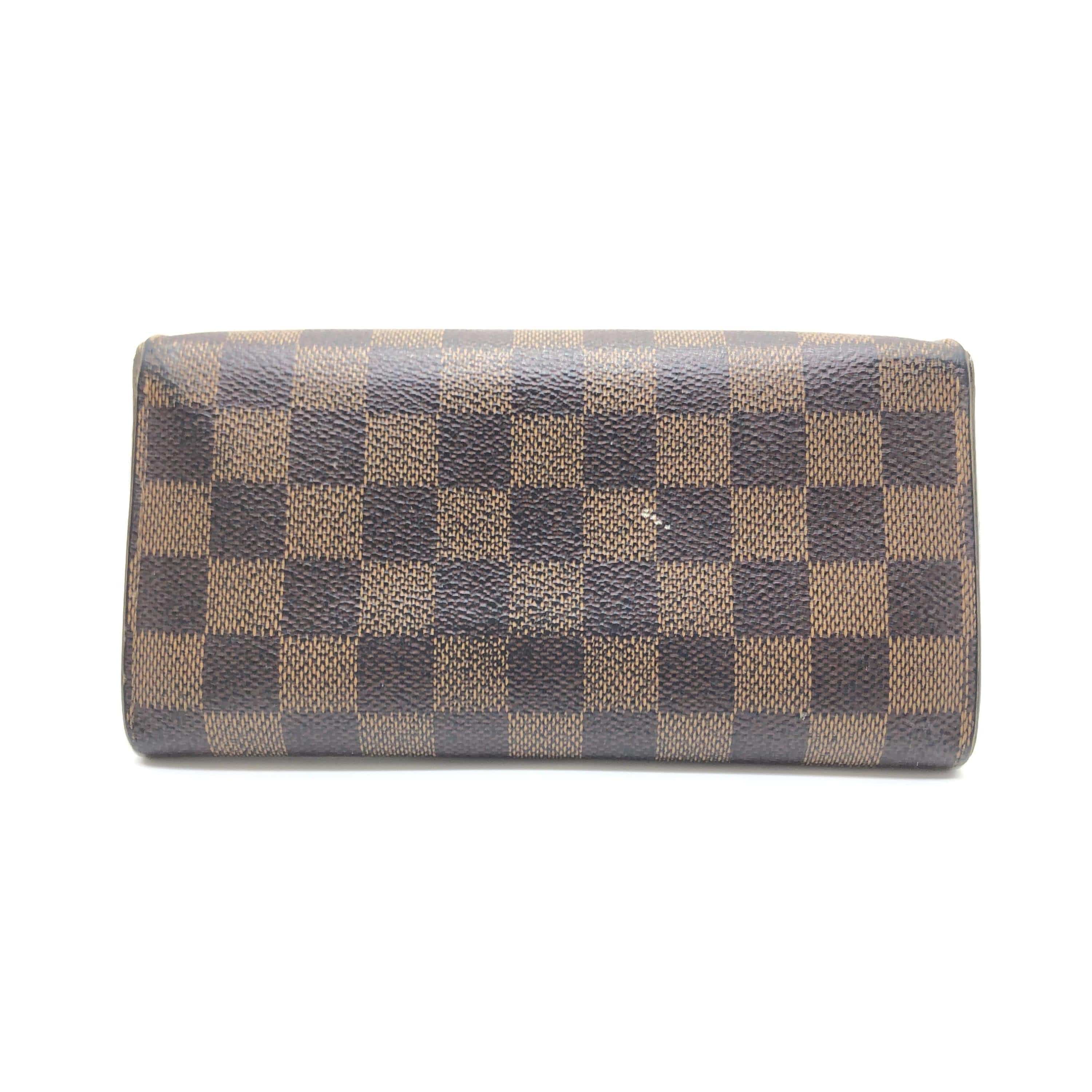 Louis Vuitton Louis Vuitton Damier Ebene Portefeuille Sara Long Wallet ALC3197