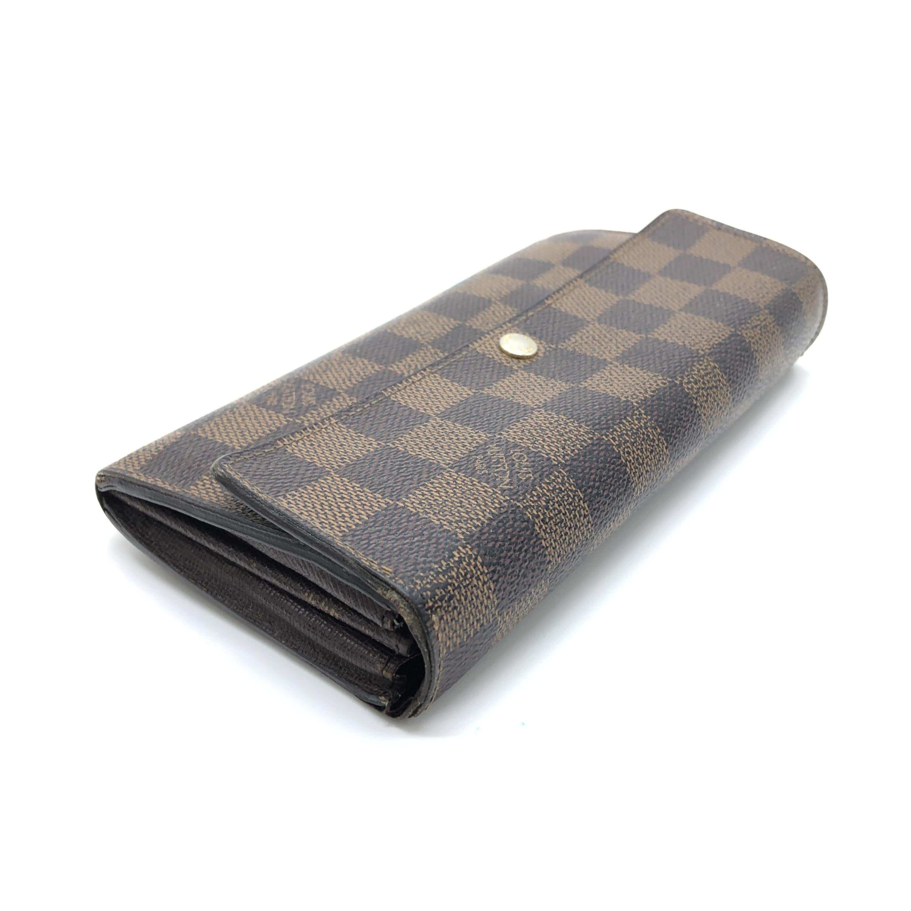 Louis Vuitton Louis Vuitton Damier Ebene Portefeuille Sara Long Wallet ALC3197