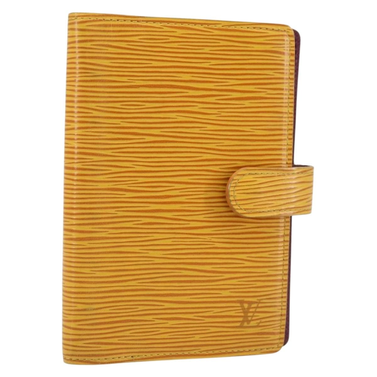Louis Vuitton LOUIS VUITTON Epi Agenda PM Day Planner Cover Yellow R20059 LV Auth 150192 150192
