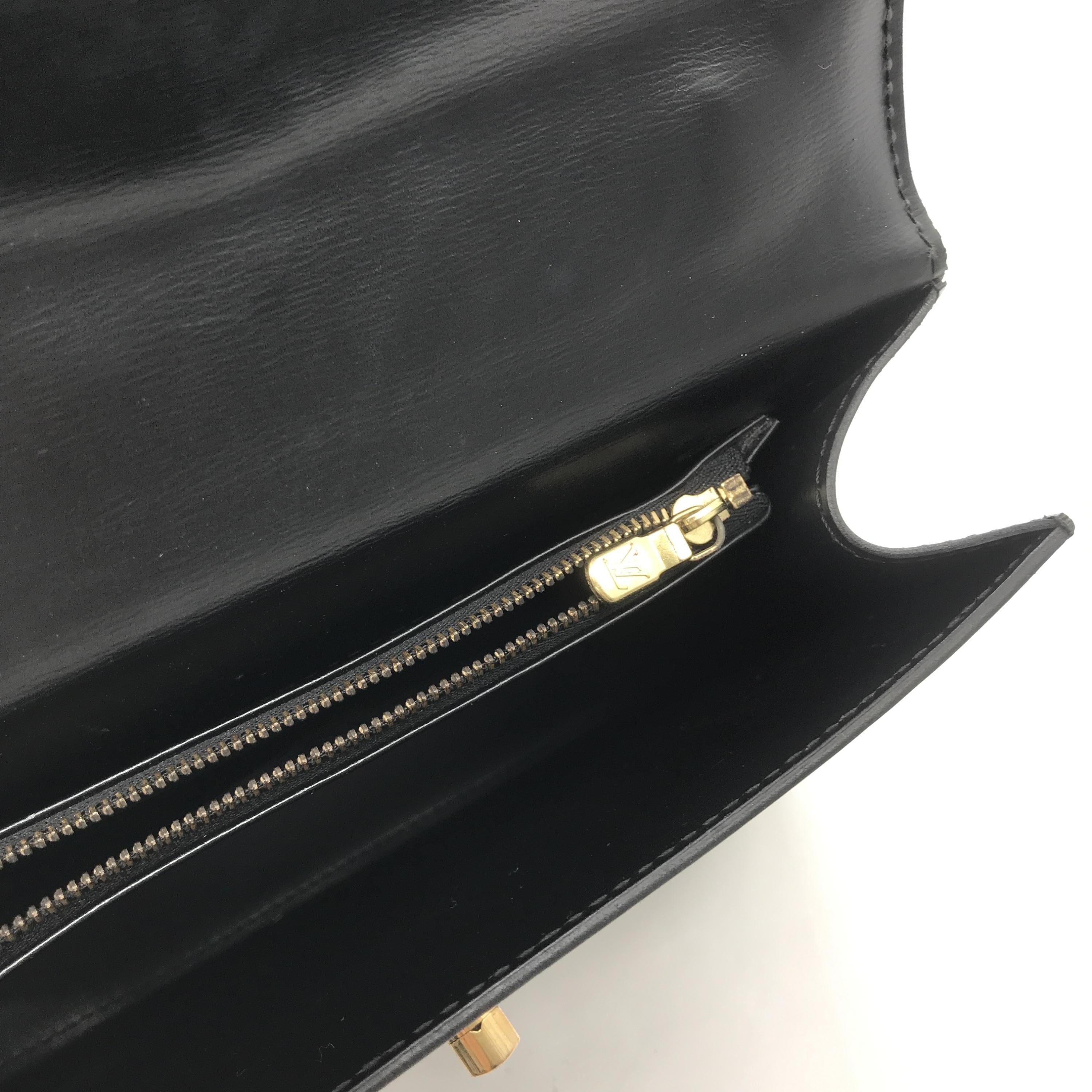 Louis Vuitton Louis Vuitton Epi Malesherbes Black Leather Handbag ALC3202