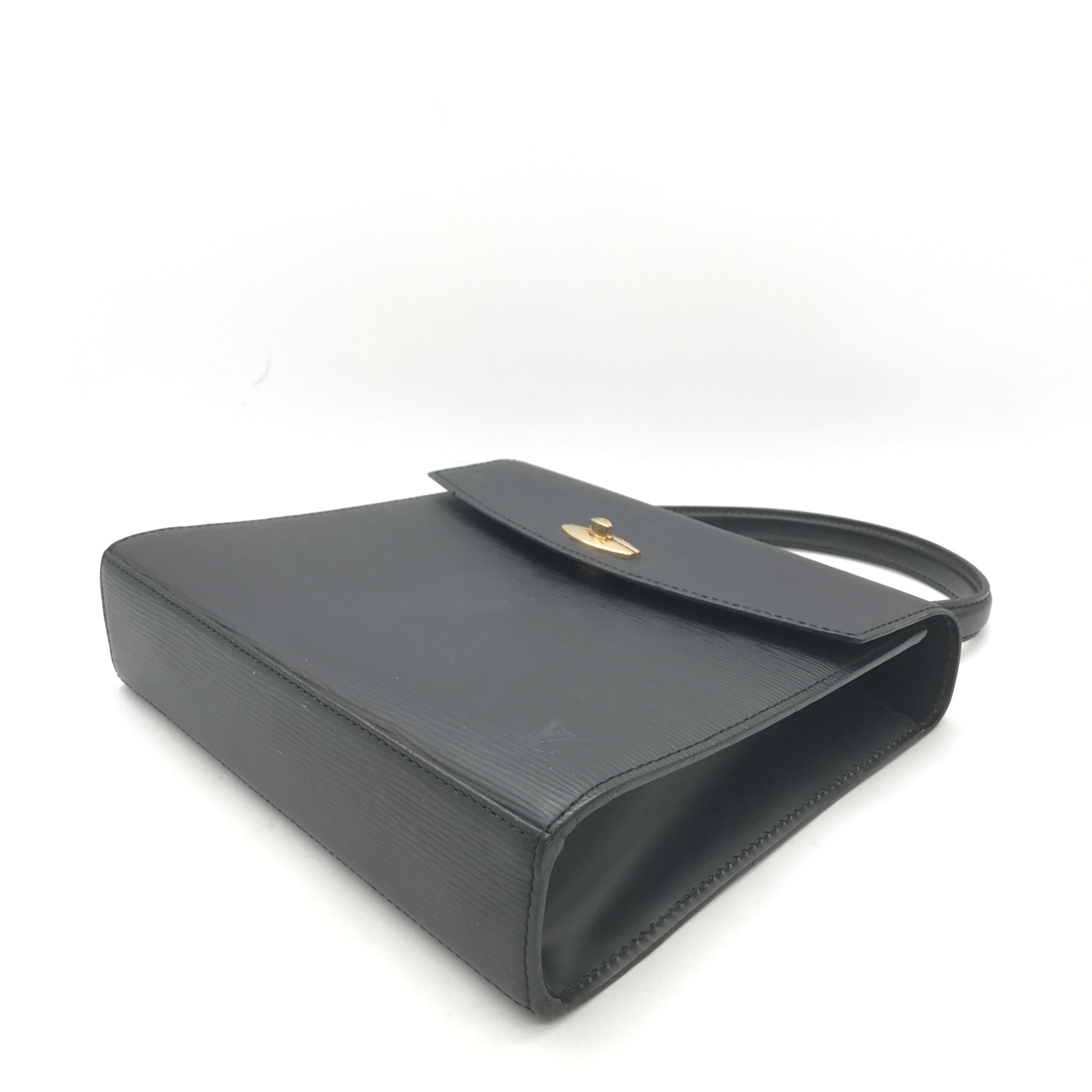 Louis Vuitton Louis Vuitton Epi Malesherbes Black Leather Handbag ALC3202