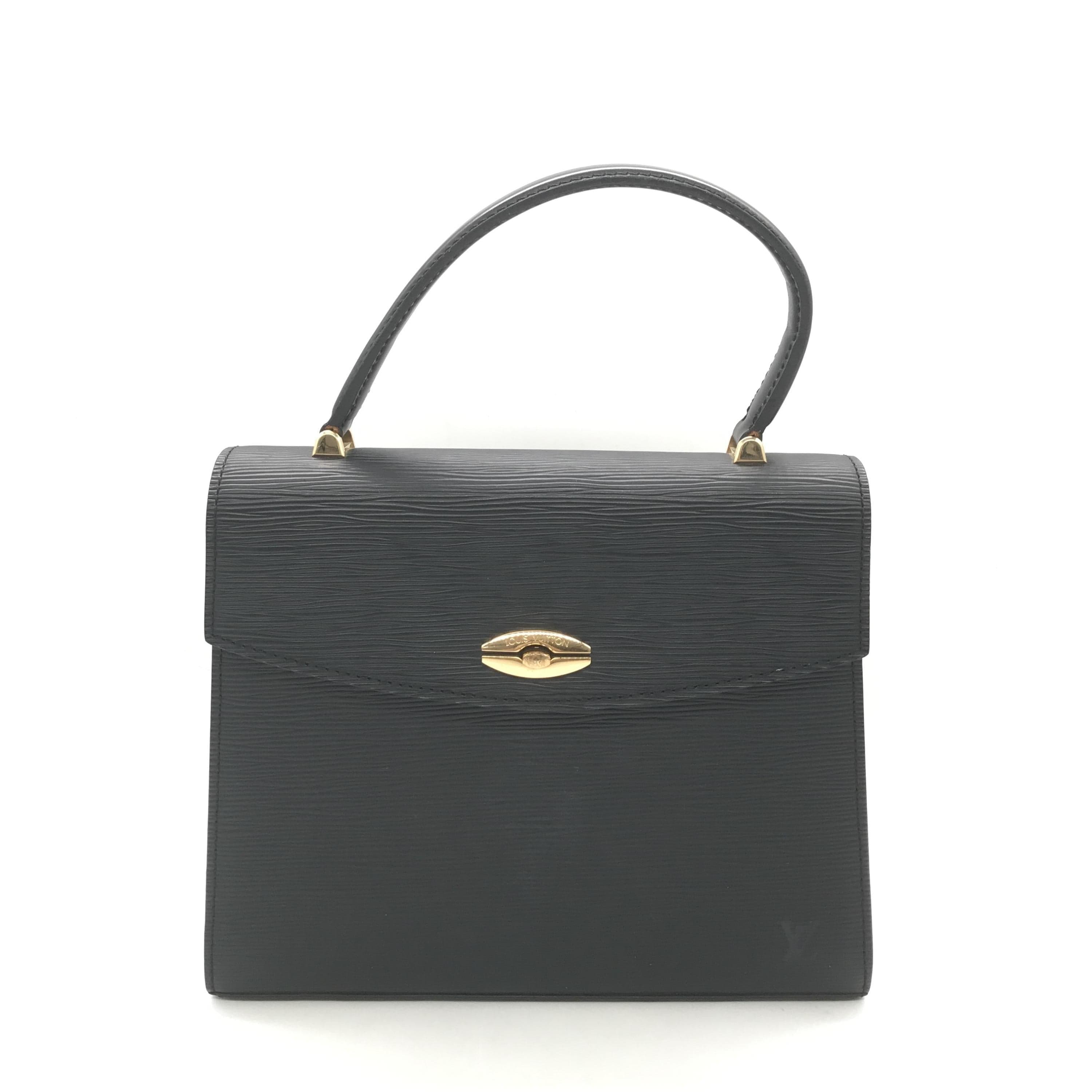 Louis Vuitton Louis Vuitton Epi Malesherbes Black Leather Handbag ALC3202