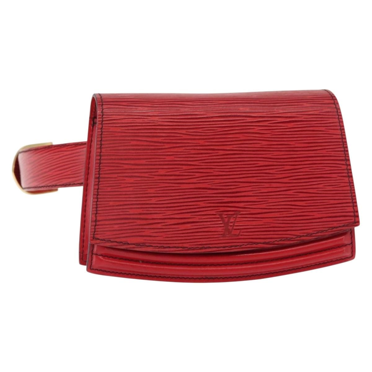 Louis Vuitton LOUIS VUITTON Epi Pochette Tillsit Waist bag Red M52607 LV Auth 150308 150308