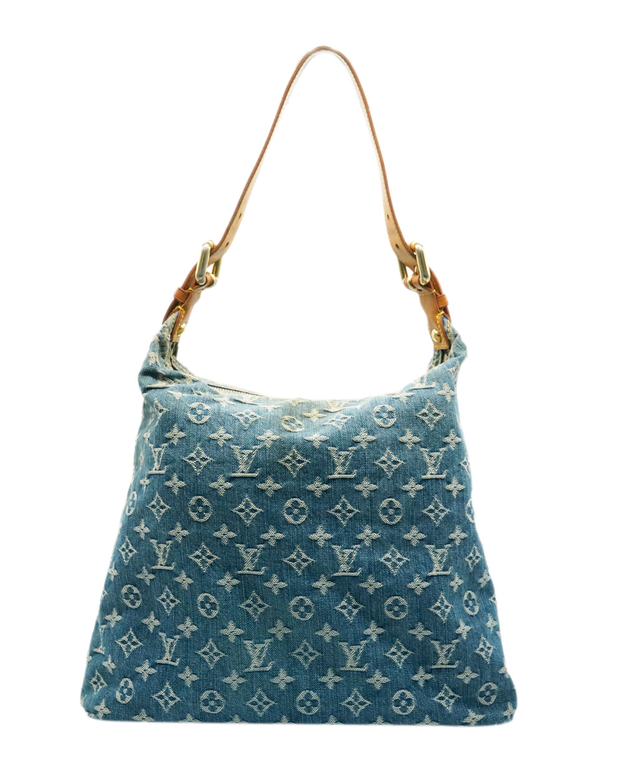 Louis Vuitton Louis Vuitton Monogram Denim Baggy GM Shoulder Bag in Blue 2005 ALL0943