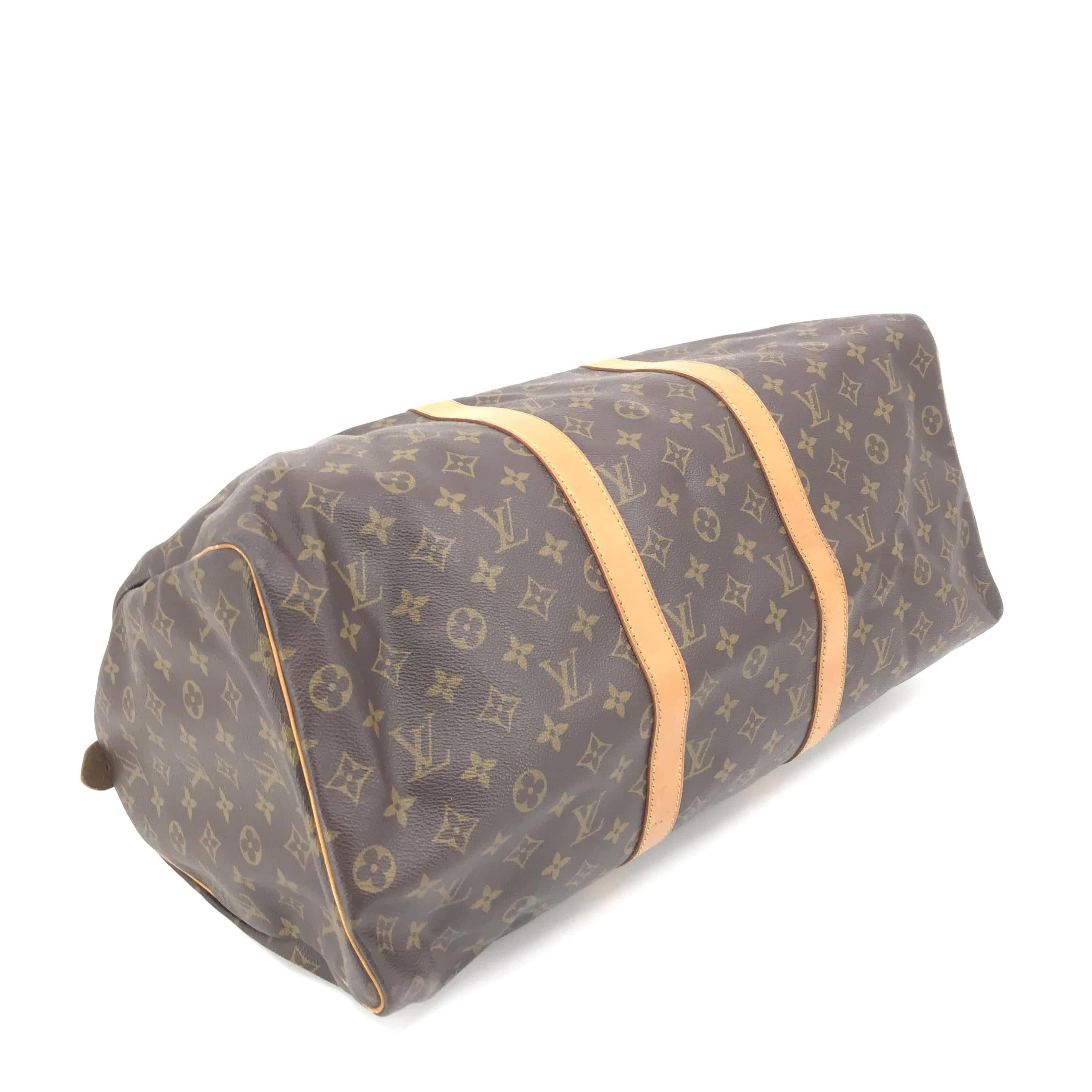 Louis Vuitton Louis Vuitton Monogram Keepall 50 Bag Brown ALC3214