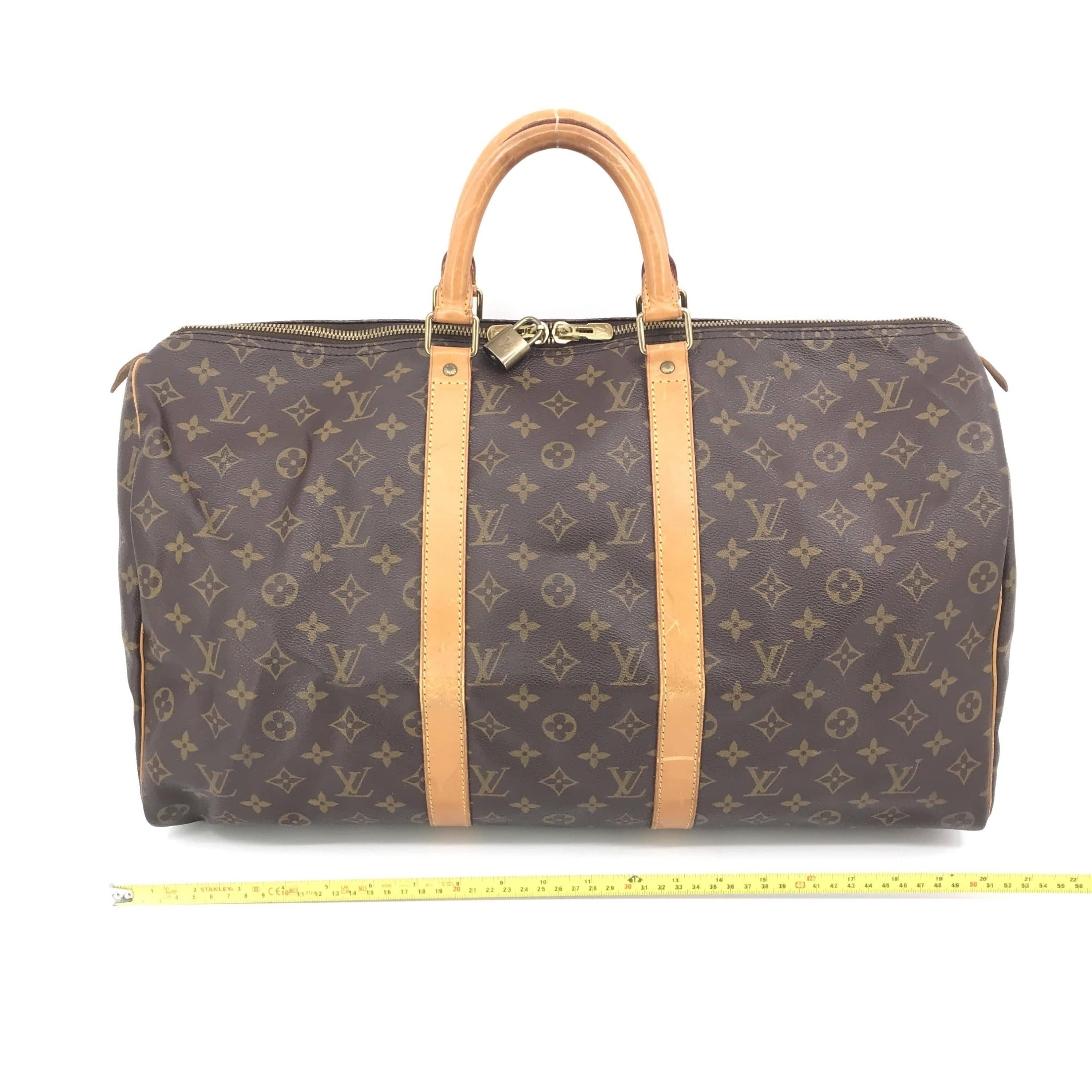 Louis Vuitton Louis Vuitton Monogram Keepall 50 Bag Brown ALC3214