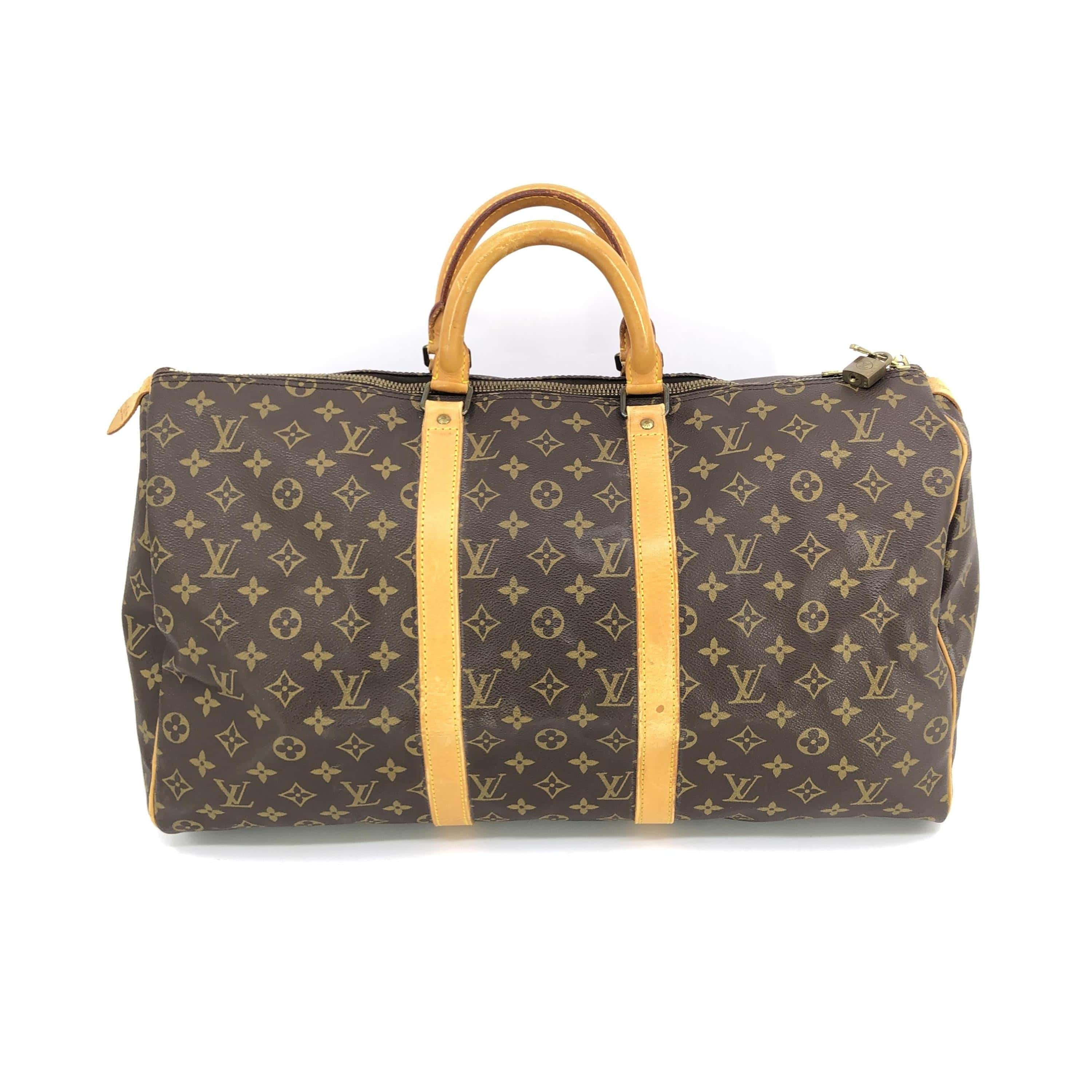 Louis Vuitton Louis Vuitton Monogram Keepall Bandouliere Travel Bag ALC3215