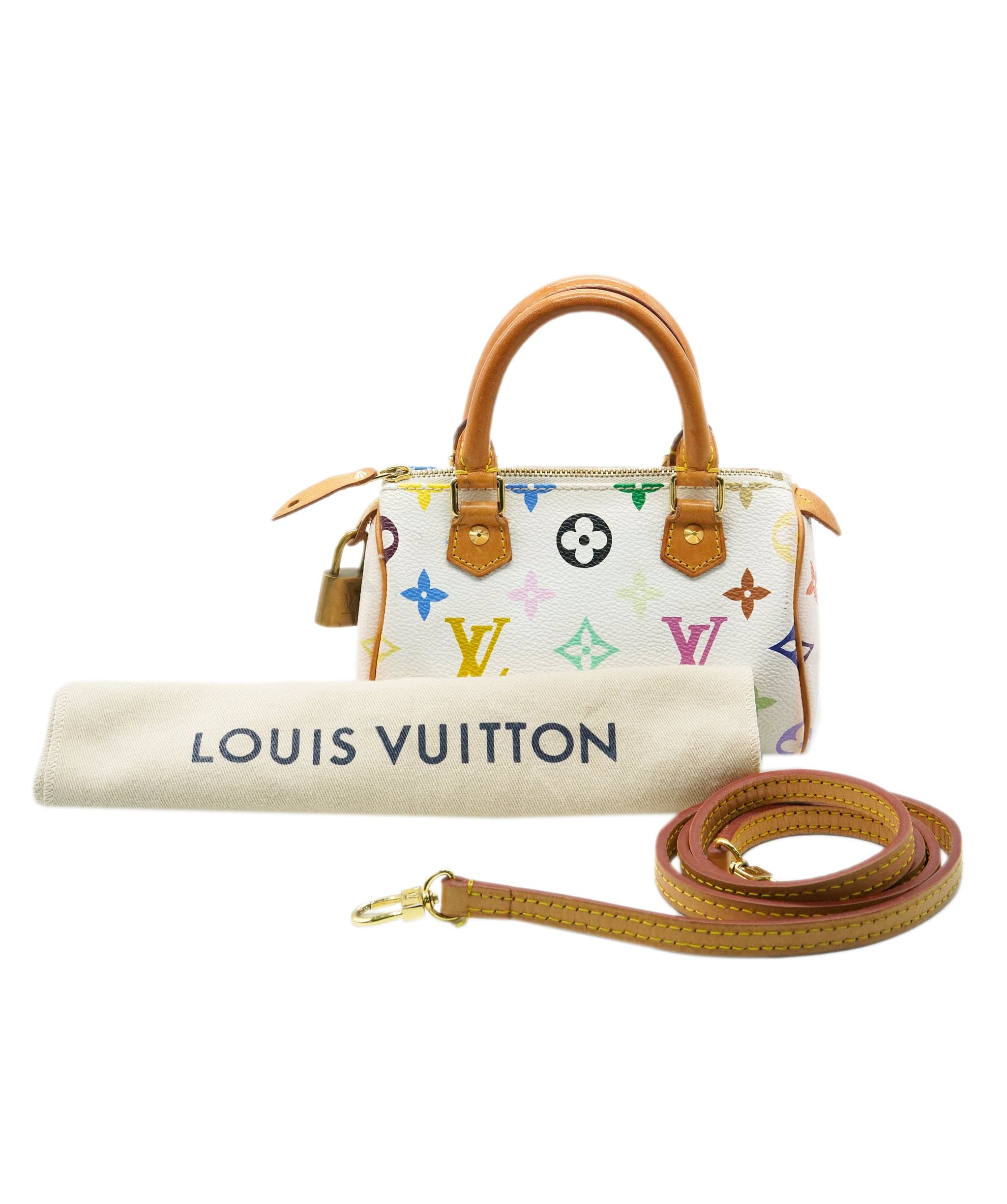 Louis Vuitton Louis Vuitton Murakami Monogram Speedy with Leather Strap ALC2431