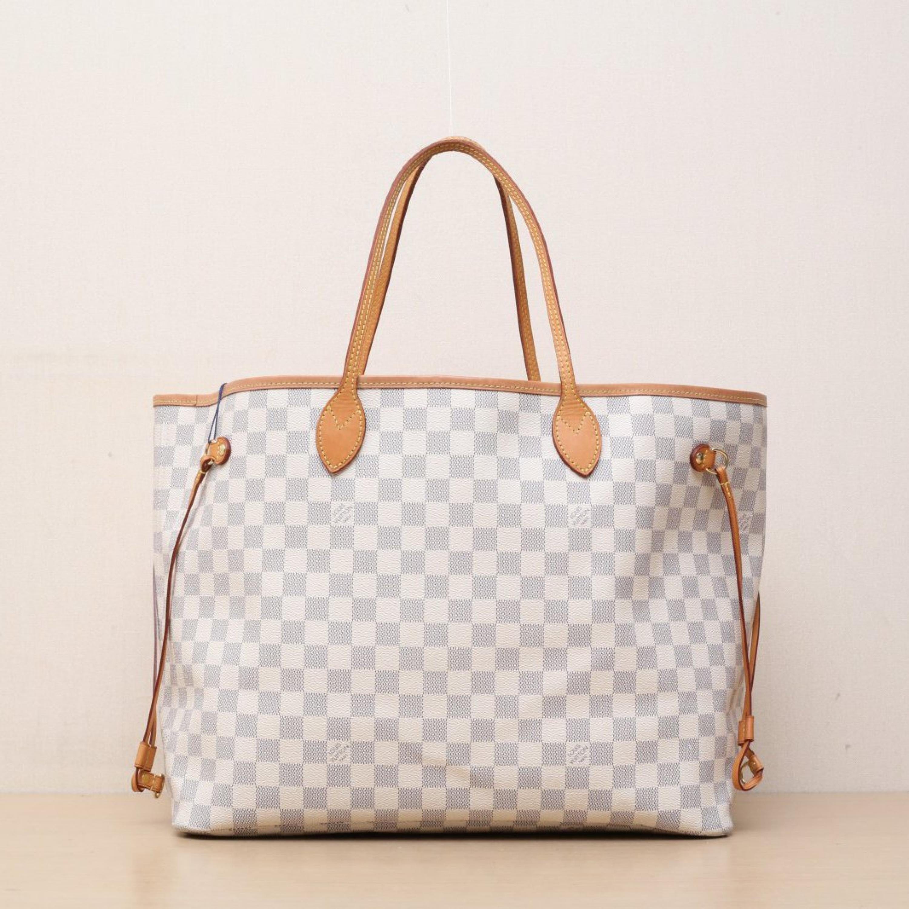 Louis Vuitton Louis Vuitton Neverfull Large 39 Gamete Bag White Checkered PVC with Gold Buckle 2019
sub-bag ALC3179