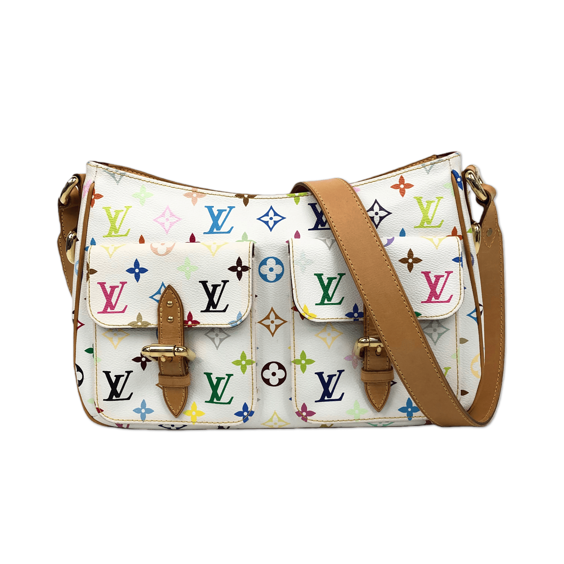 Louis Vuitton Louis Vuitton White Monogram Multicolore Marilyn Bag T25180448190