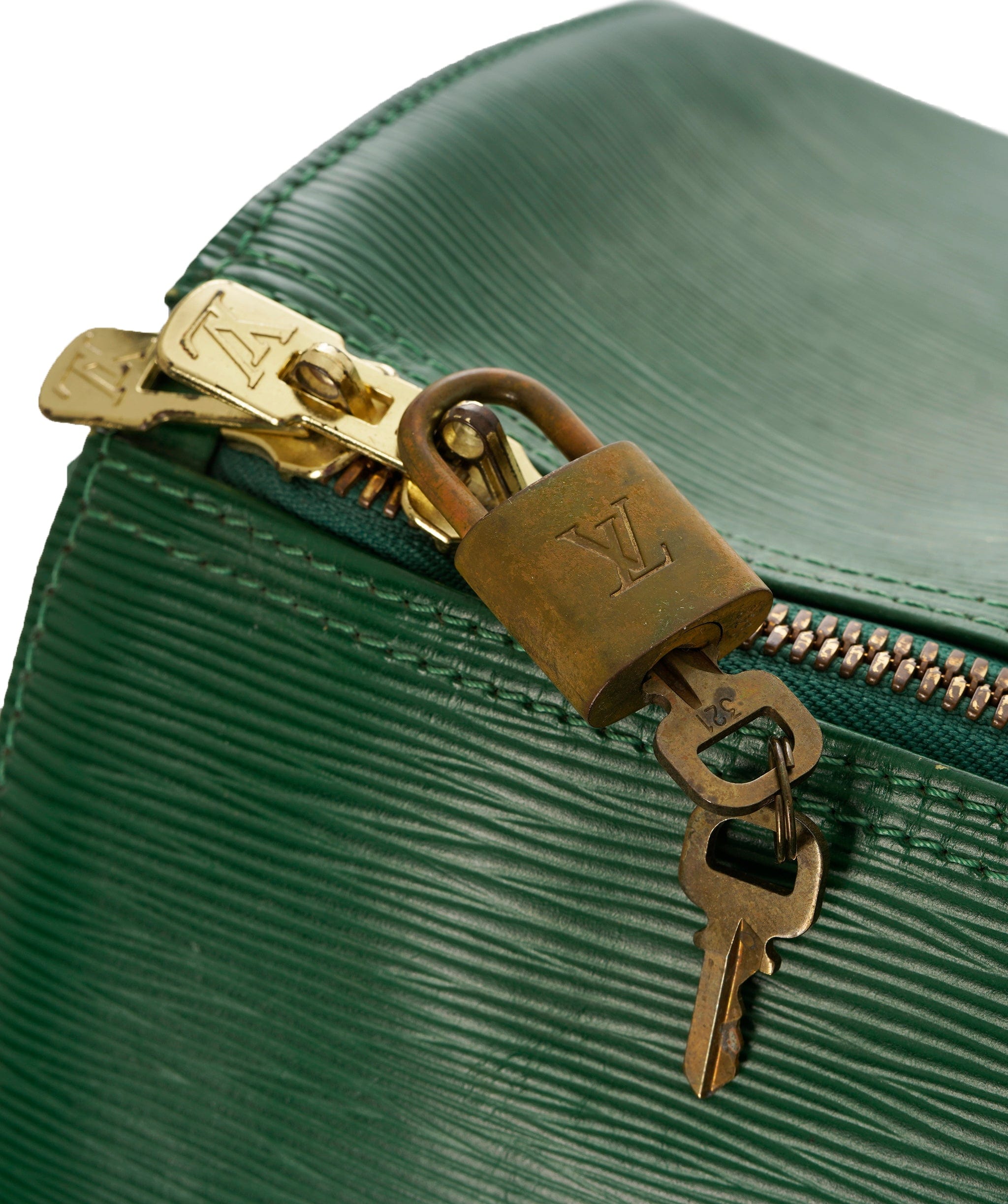 Louis Vuitton LV Green Epi Leather Keepal 55cm - APC0001