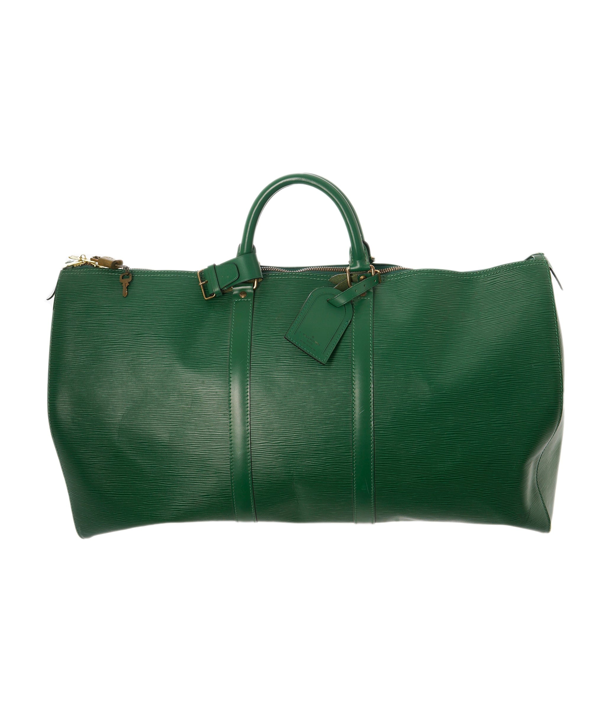 Louis Vuitton LV Green Epi Leather Keepal 55cm - APC0001