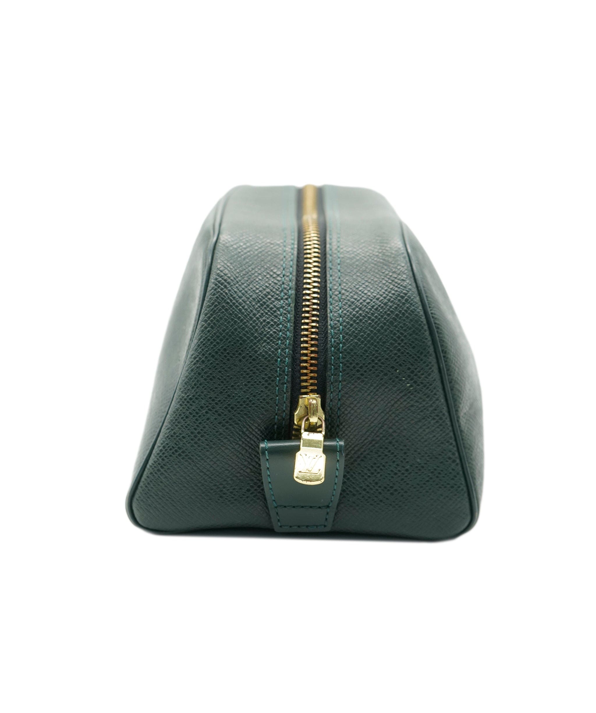 Louis Vuitton LV Green Taiga Leather Trousse Toilette Pouch PM - APC0003