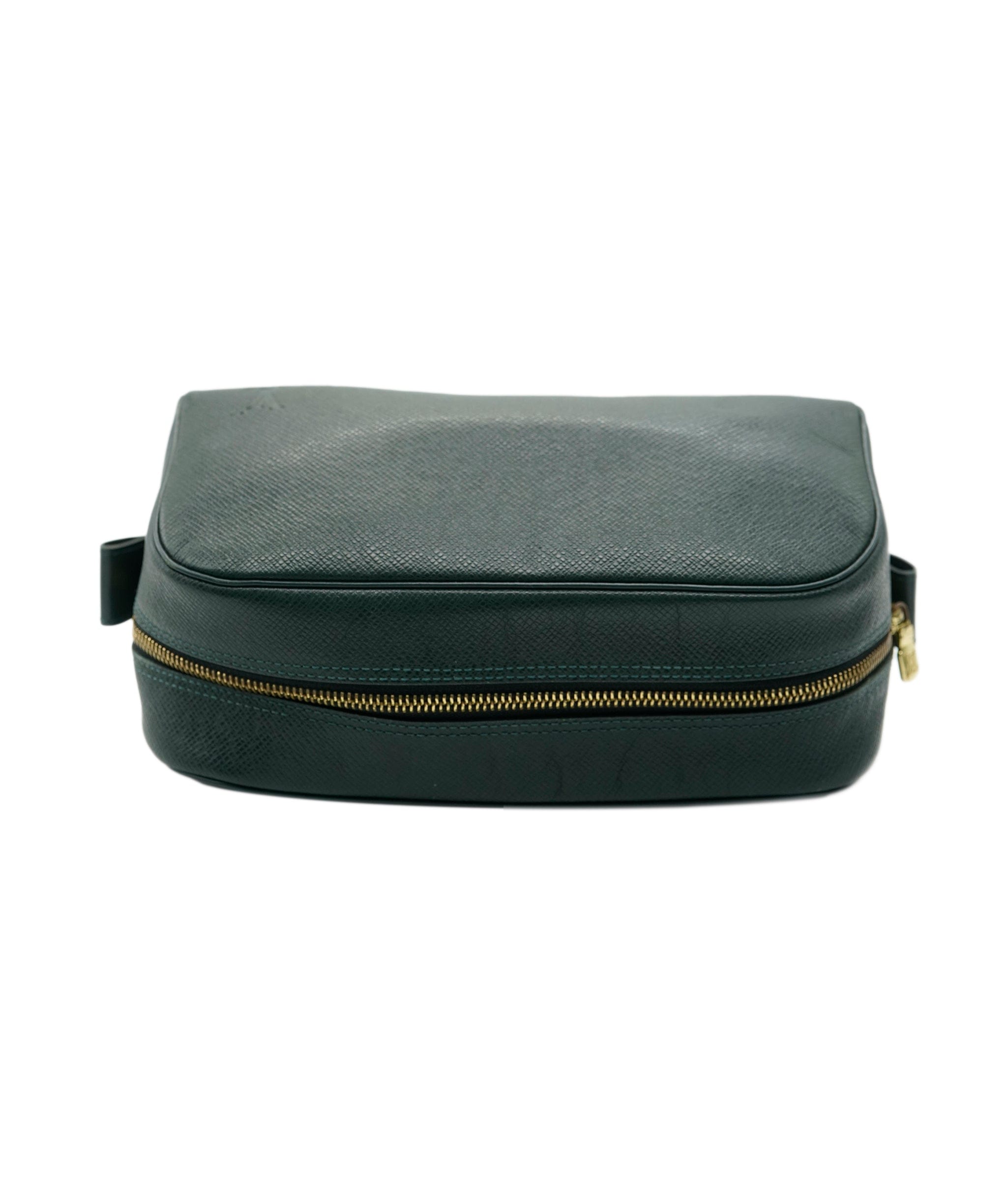 Louis Vuitton LV Green Taiga Leather Trousse Toilette Pouch PM - APC0003