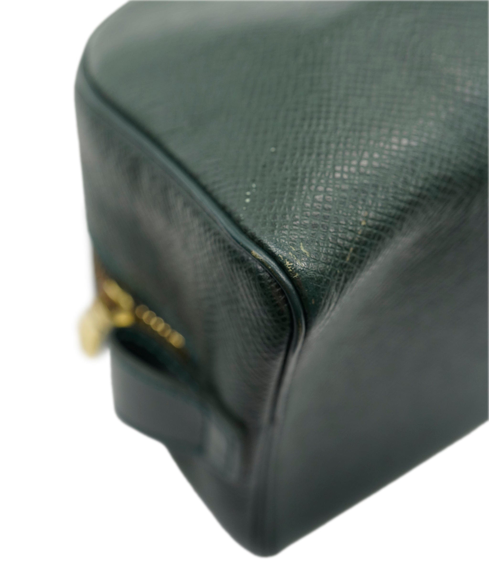 Louis Vuitton LV Green Taiga Leather Trousse Toilette Pouch PM - APC0003