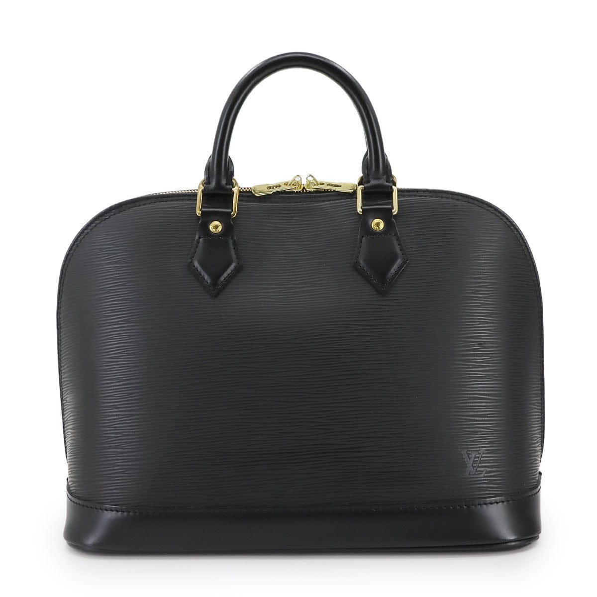 LOUIS VUITTON LOUIS VUITTON Epi Alma PM Hand Bag Leather Noir Black M52142 Purse 90297101