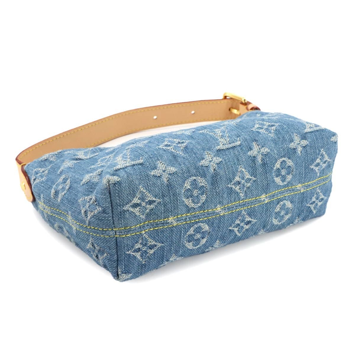 LOUIS VUITTON LOUIS VUITTON Monogram Denim Hills Pochette Hand Bag Blue M82949 90298817