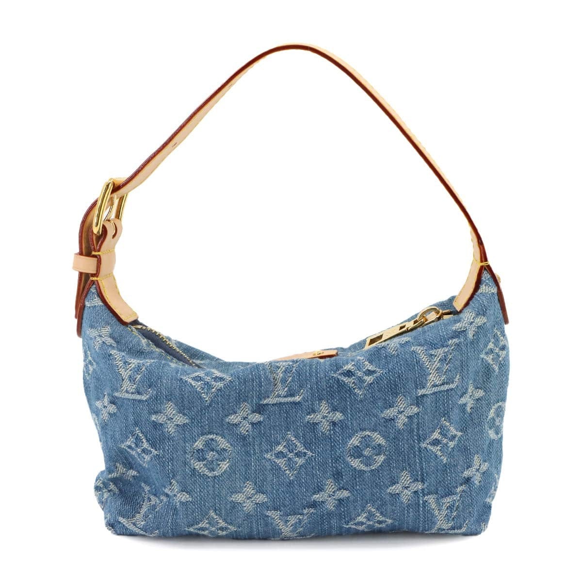 LOUIS VUITTON LOUIS VUITTON Monogram Denim Hills Pochette Hand Bag Blue M82949 90298817