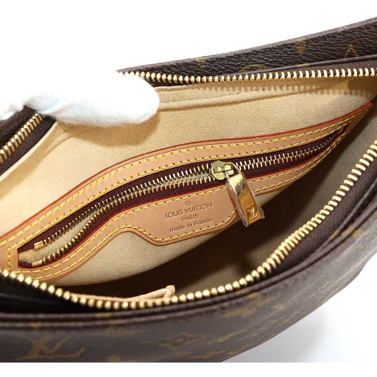 LOUIS VUITTON LOUIS VUITTON Monogram Looping MM Shoulder Bag Brown M51146 Purse 90299585