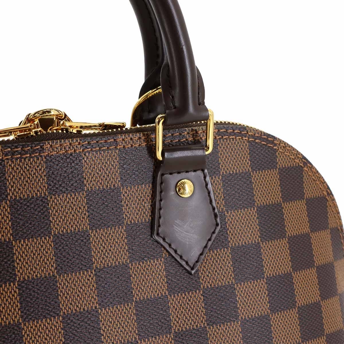 LOUIS VUITTON LOUIS VUITTON Damier Alma PM Hand Bag Ebene Brown N51131 Purse 90303720
