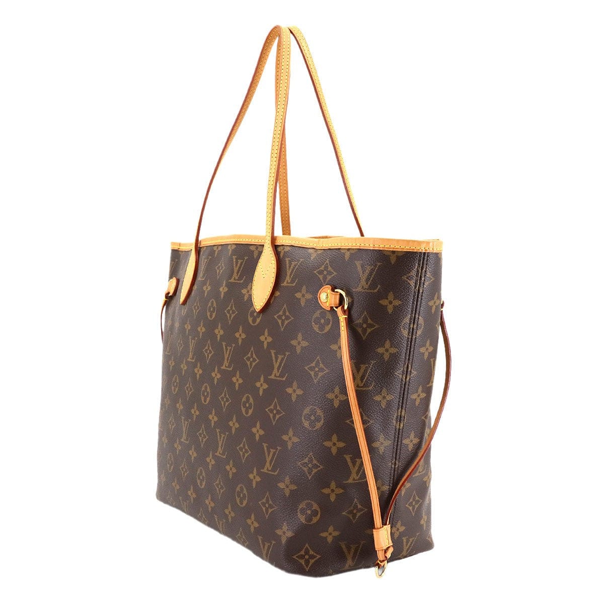LOUIS VUITTON LOUIS VUITTON Monogram Neverfull MM Tote Bag Brown Beige M40156 Purse 90303747