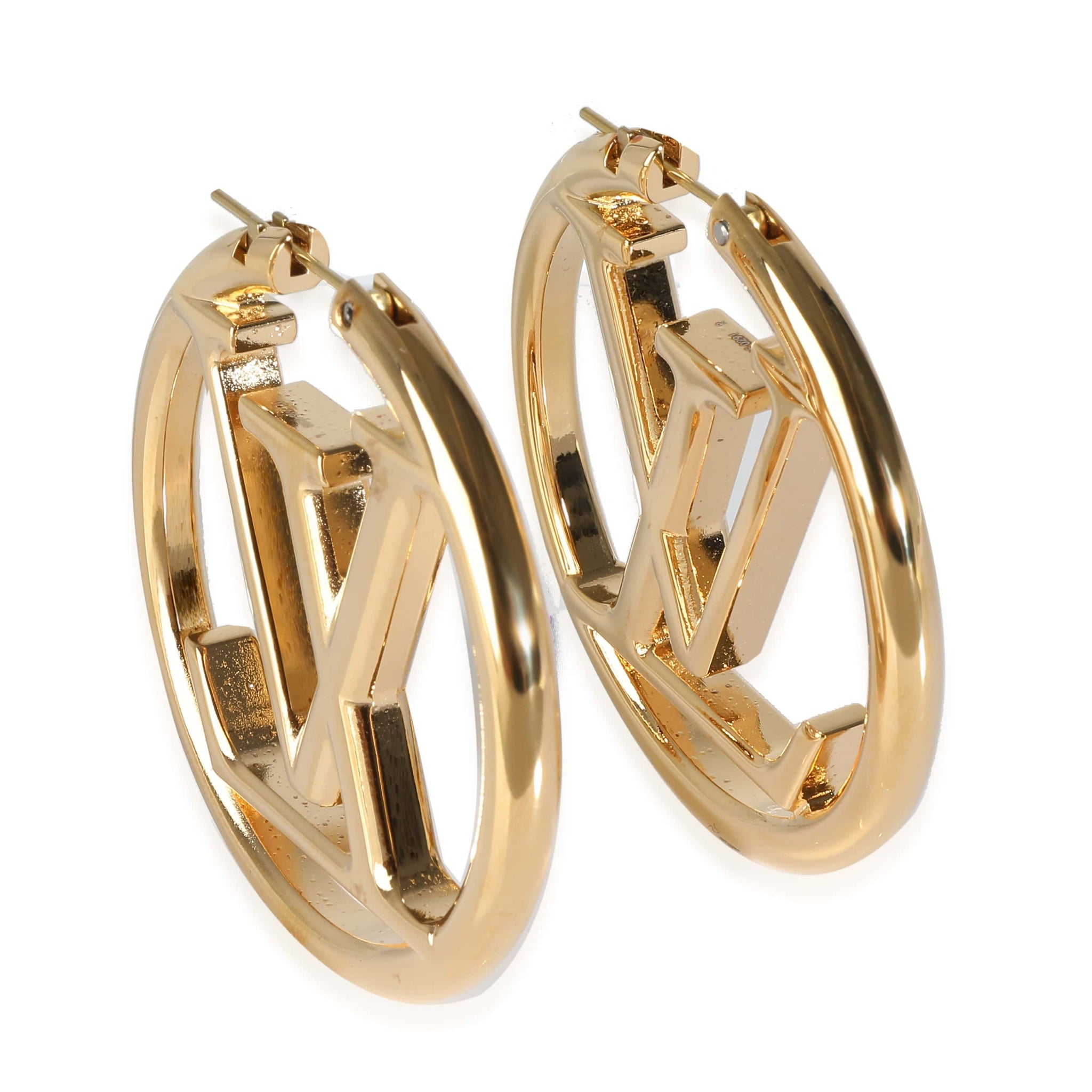 Louis Vuitton Louise Gold Hoop Earrings – Luxury Promise