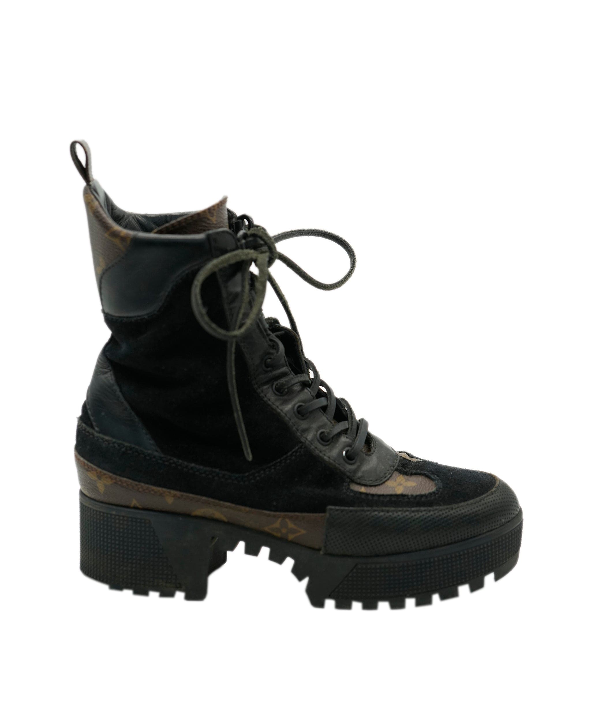 Louis Vuitton Louis Vuitton Desert Boots Black 37 REC1733