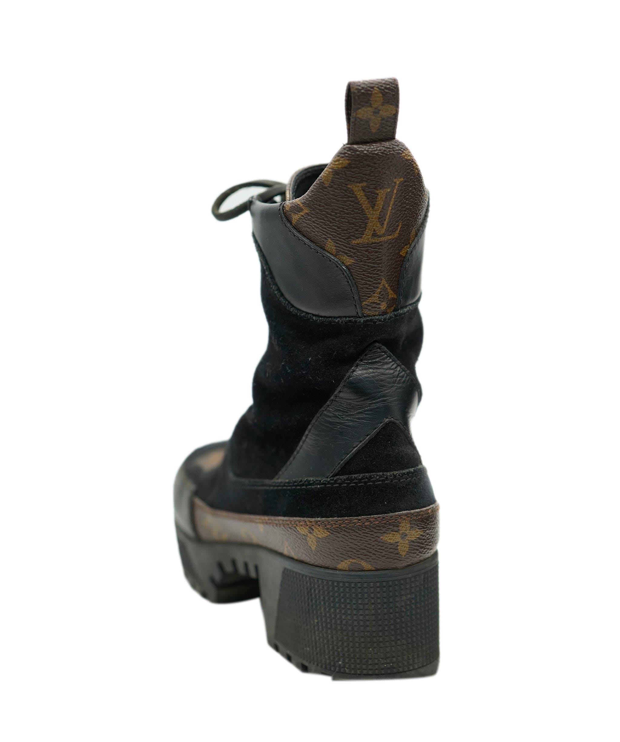Louis Vuitton Louis Vuitton Desert Boots Black 37 REC1733