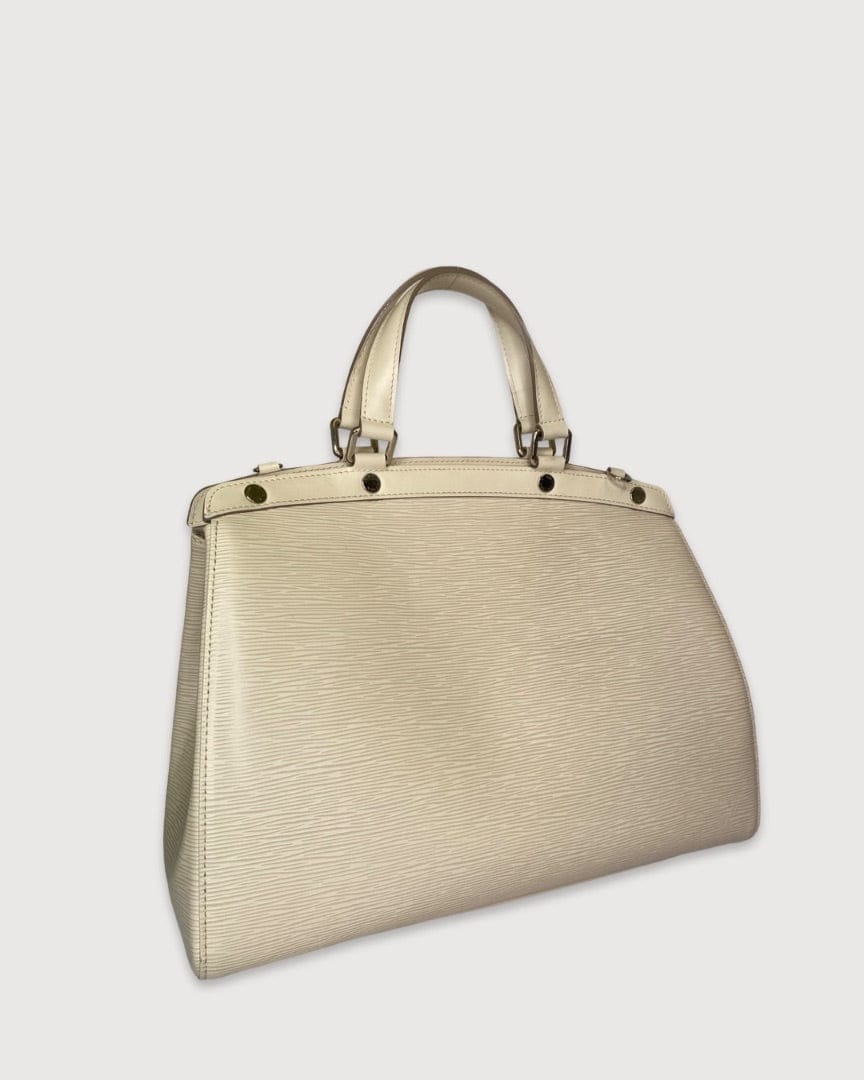 Louis Vuitton Cream Louis Vuitton Brea MM Tote