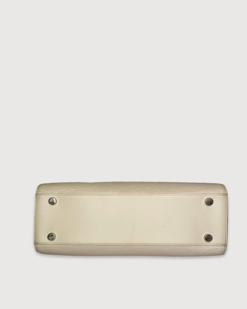 Louis Vuitton Cream Louis Vuitton Brea MM Tote