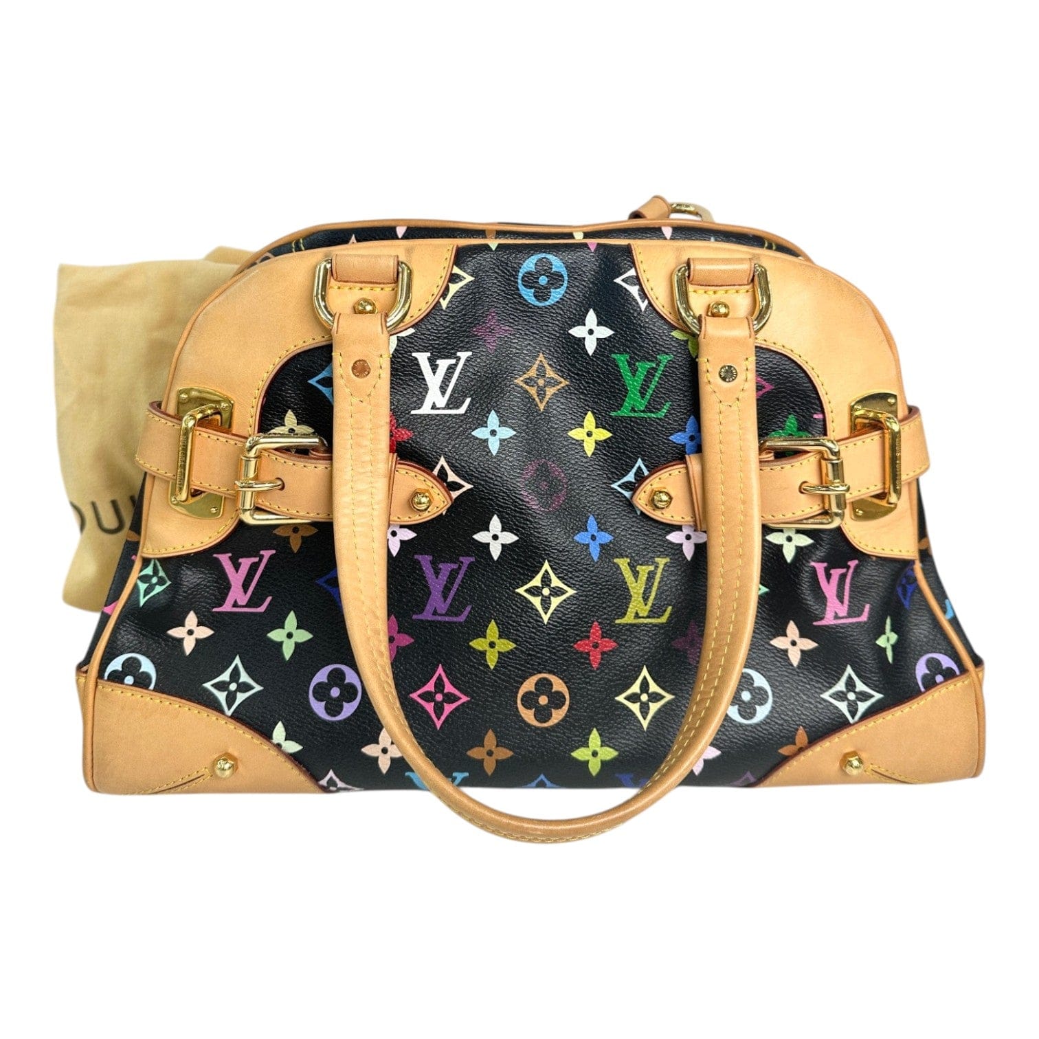 Louis Vuitton Louis Vuitton Black Monogram Multicolour Claudia Bag