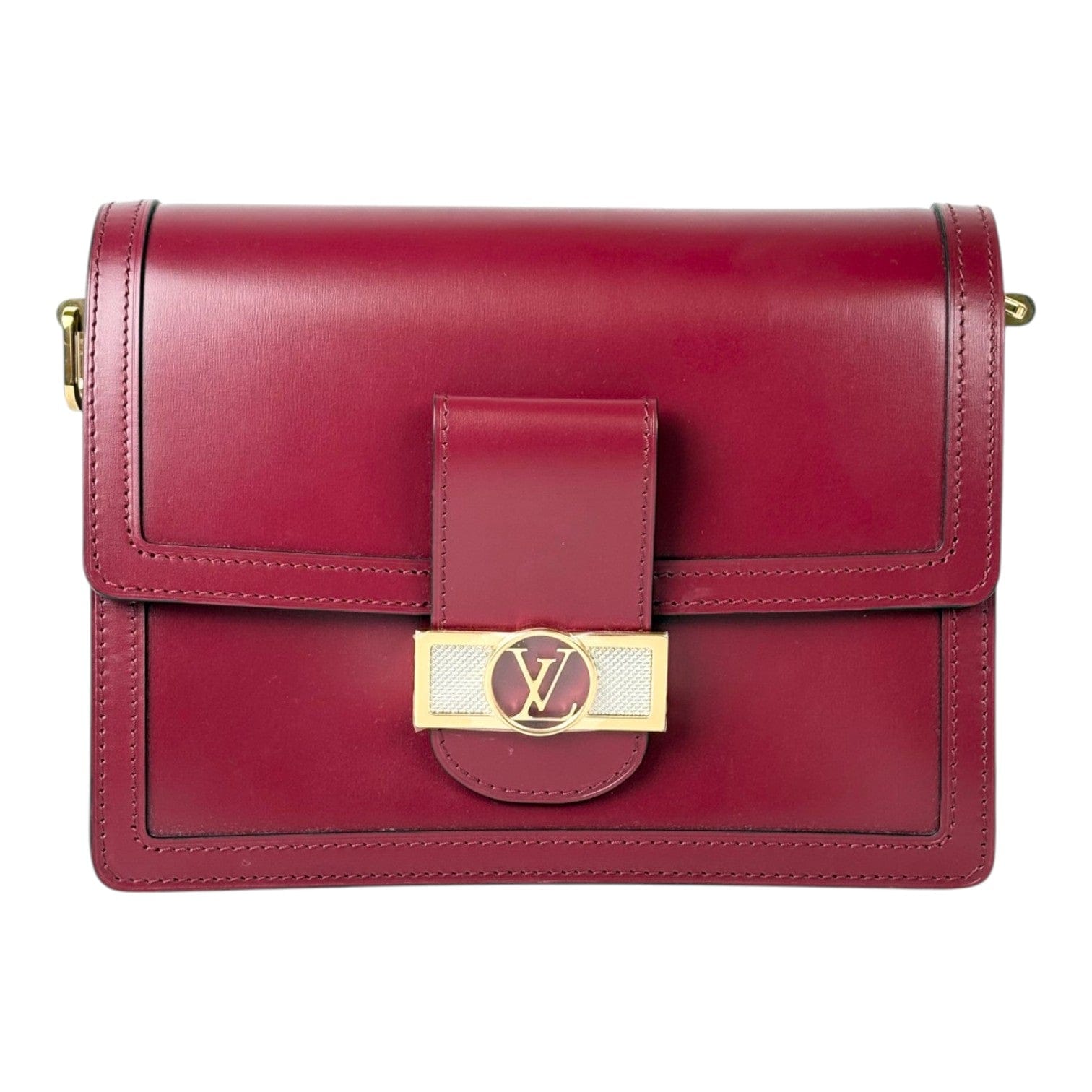 Louis Vuitton Louis Vuitton Burgundy Dauphine MM Bag