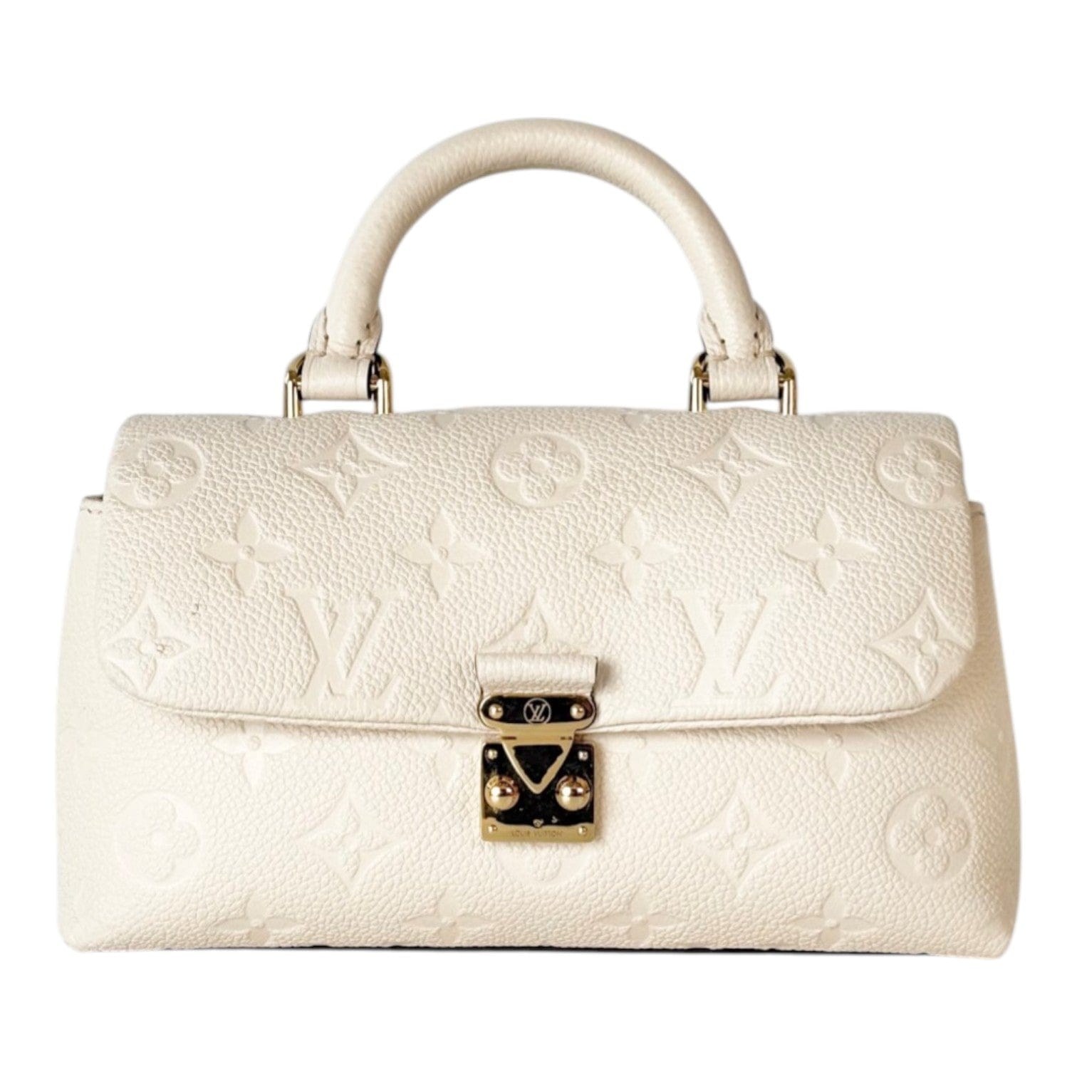Louis Vuitton Louis Vuitton Madeleine Monogram Empreinte Calfskin White Bag
