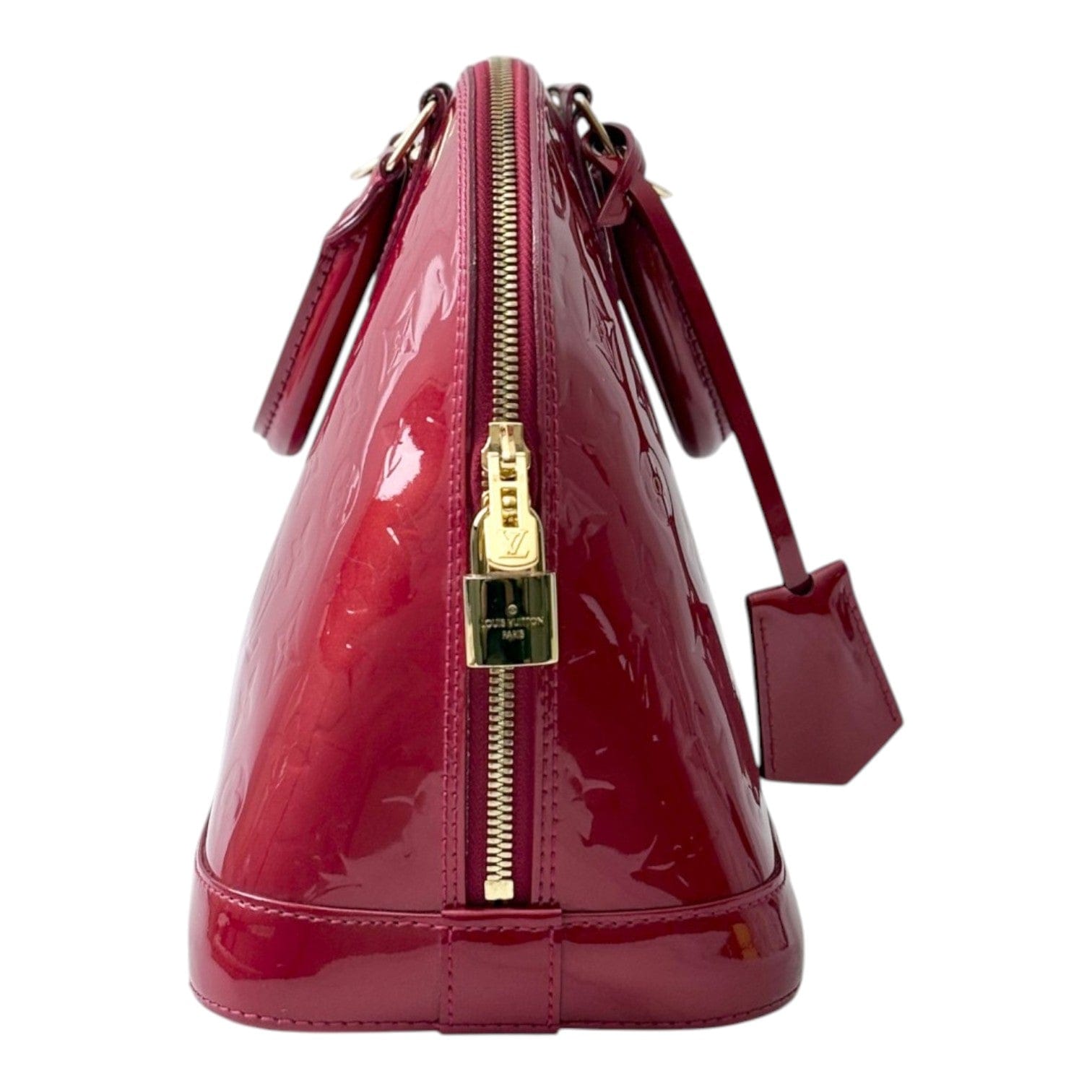 Louis Vuitton Louis Vuitton Red Alma in Vernis Leather Bag
