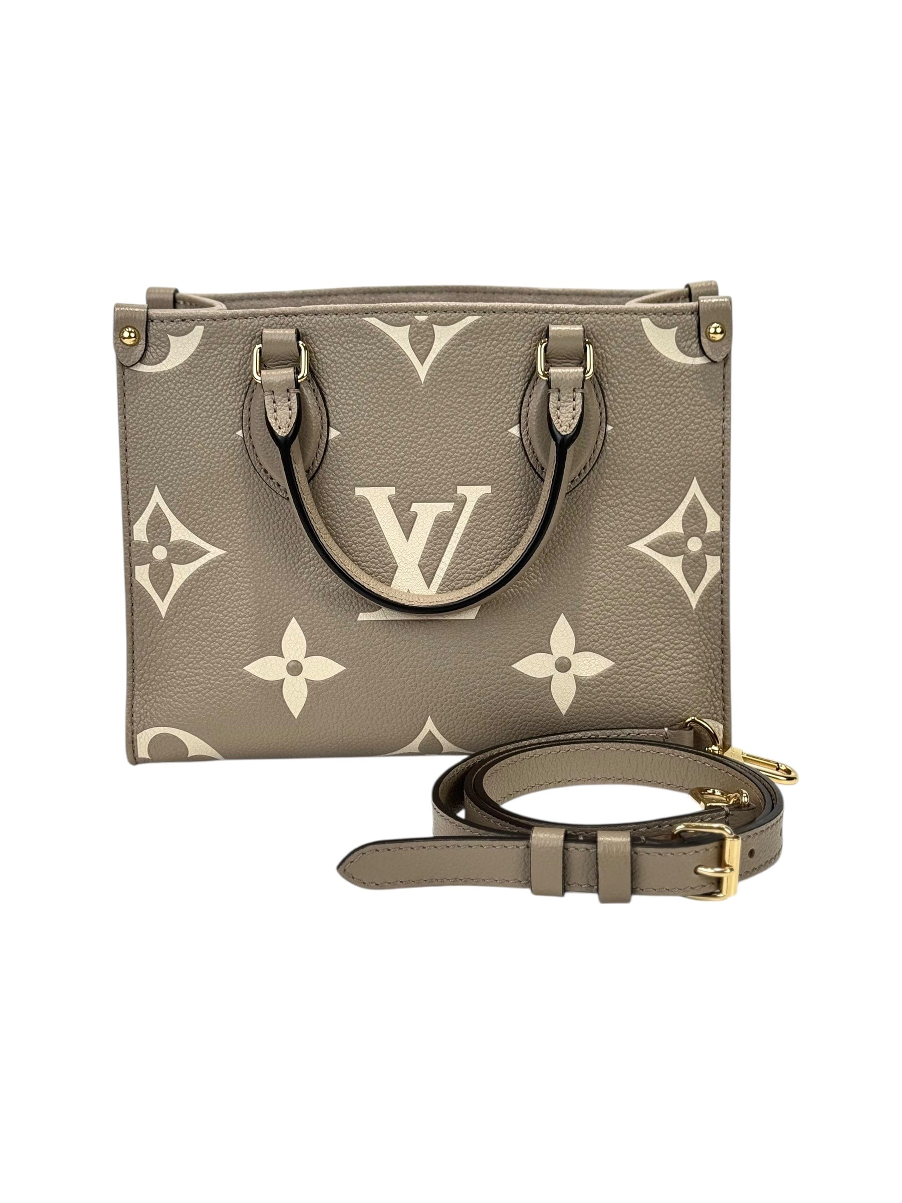Louis Vuitton LV On The Go Bag BB in Beige