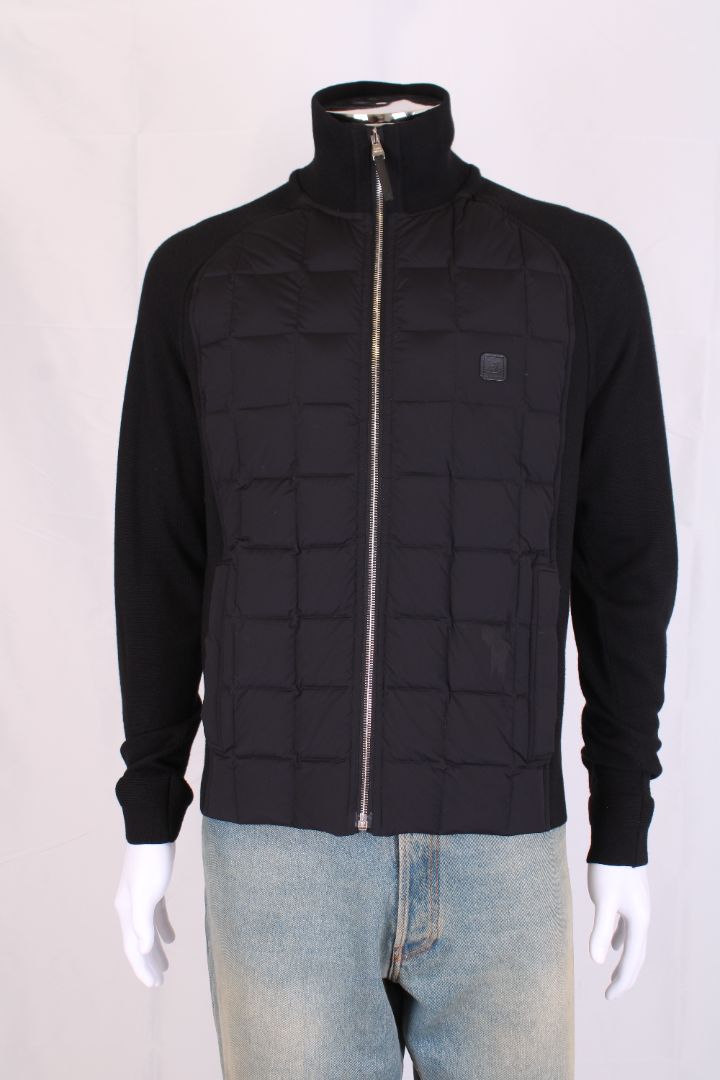 Louis Vuitton Louis Vuitton Quilted Knitted Jacket Black M
