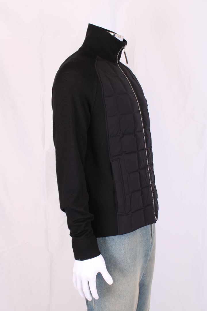 Louis Vuitton Louis Vuitton Quilted Knitted Jacket Black M