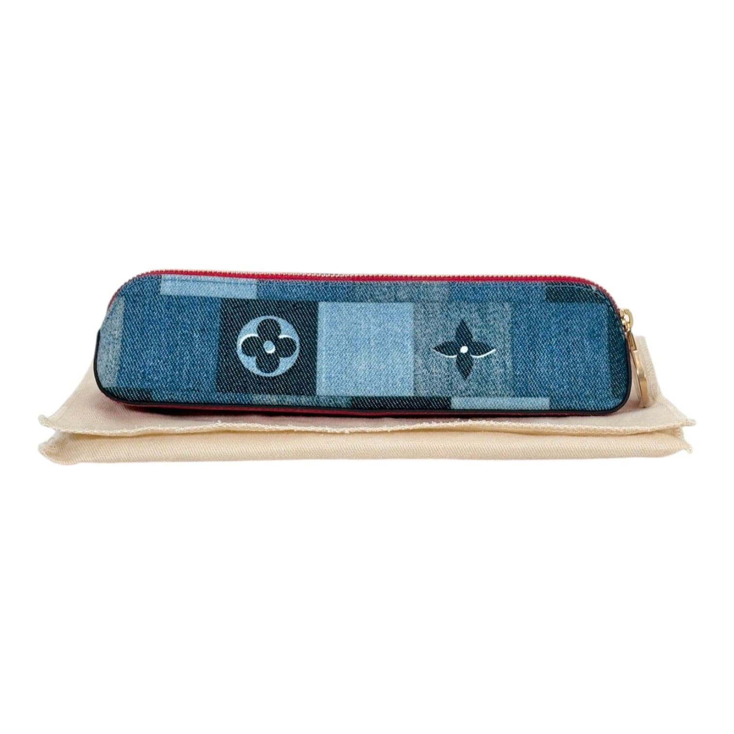 Louis Vuitton Louis Vuitton Denim & Red Trousses Elizabeth Case