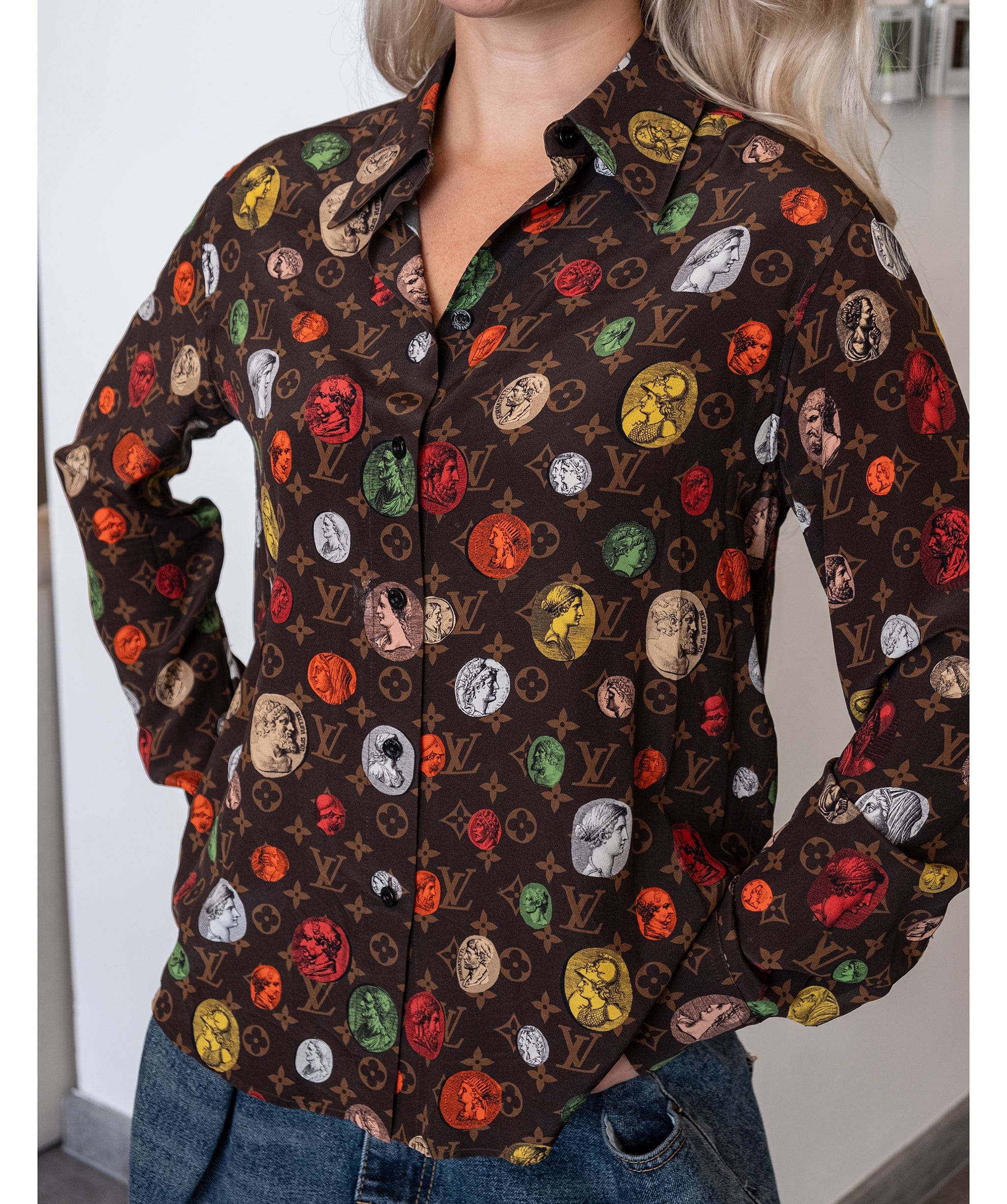 Louis Vuitton Louis Vuitton Shirt fornasetti RJC3178